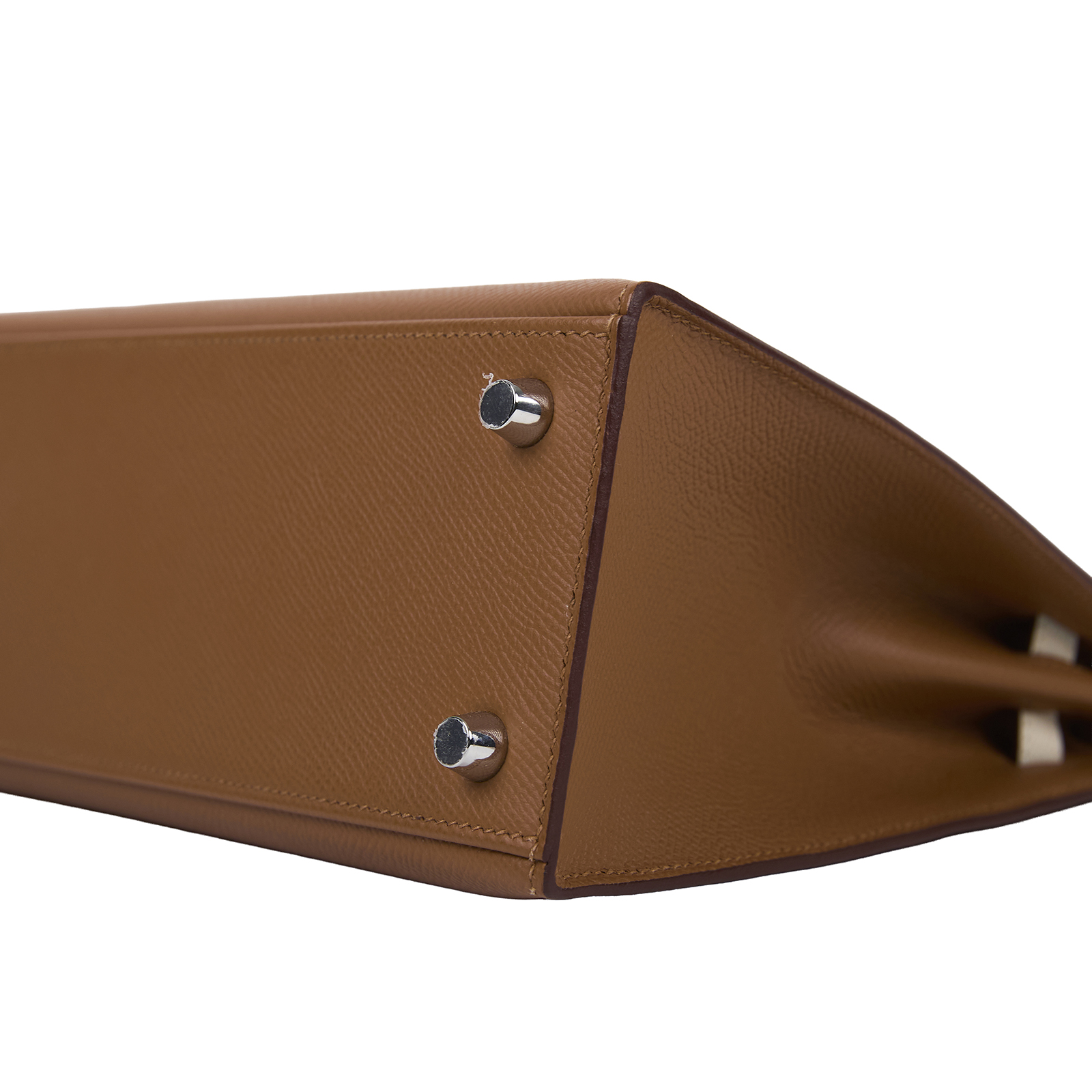 愛馬仕 Hermes Kelly Bag 凱莉包 25 KL25 B刻 金棕銀扣拚色KELLY 25 B刻 防塵袋/鎖組/背帶