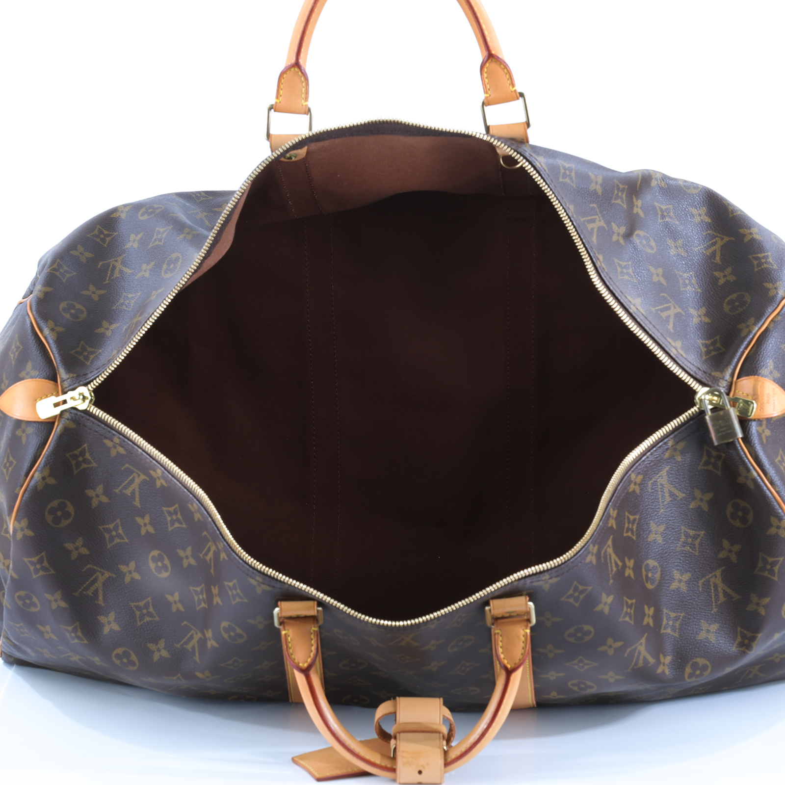 路易威登 LOUIS VUITTON Keepall 60 Monogram經典帆布 波士頓包 M41422 棕原花KEEPALL 60 防塵袋/鎖頭