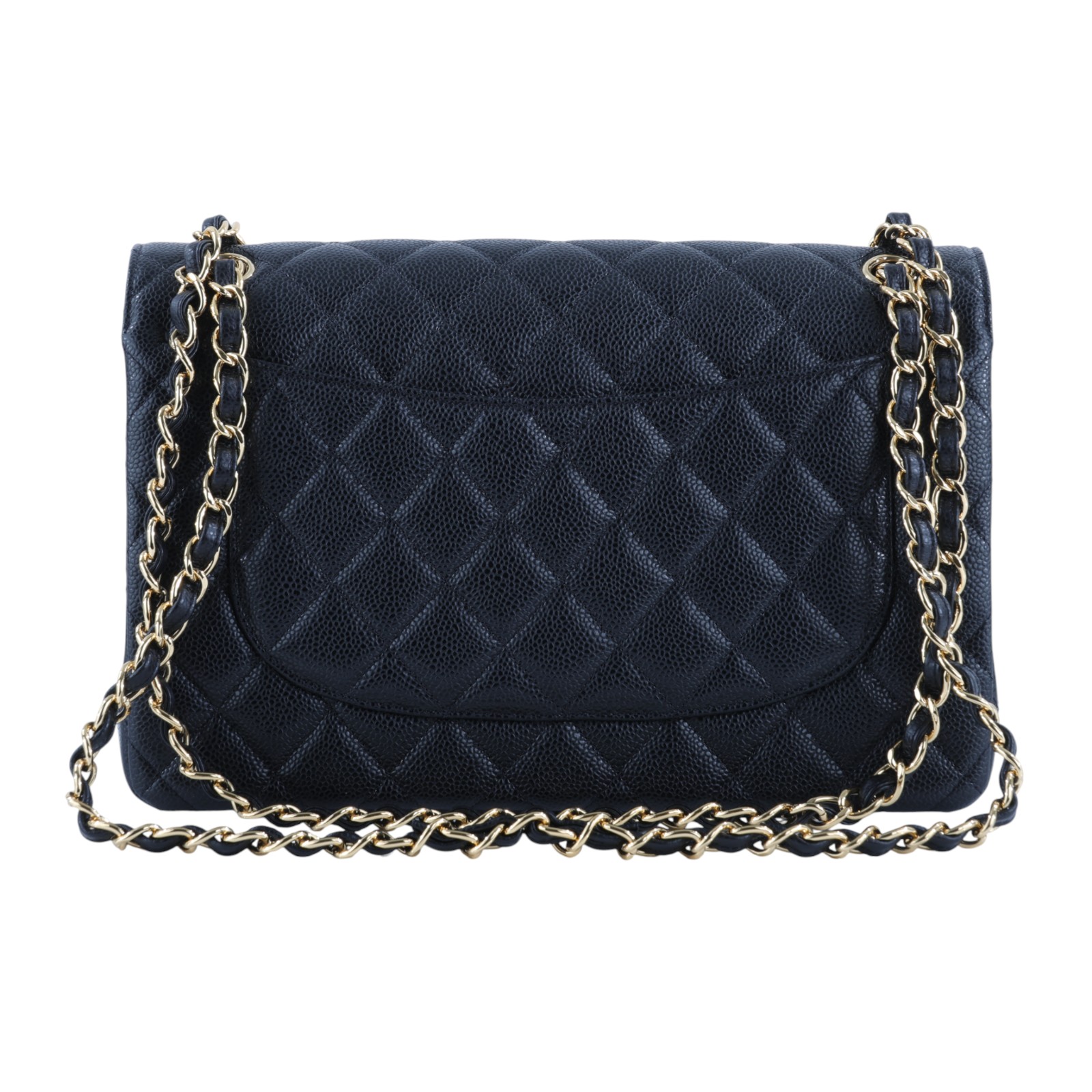 香奈兒 CHANEL CF 經典 大型 口蓋包 A58600 晶片款 黑金荔枝COCO30 原廠盒子/防塵袋