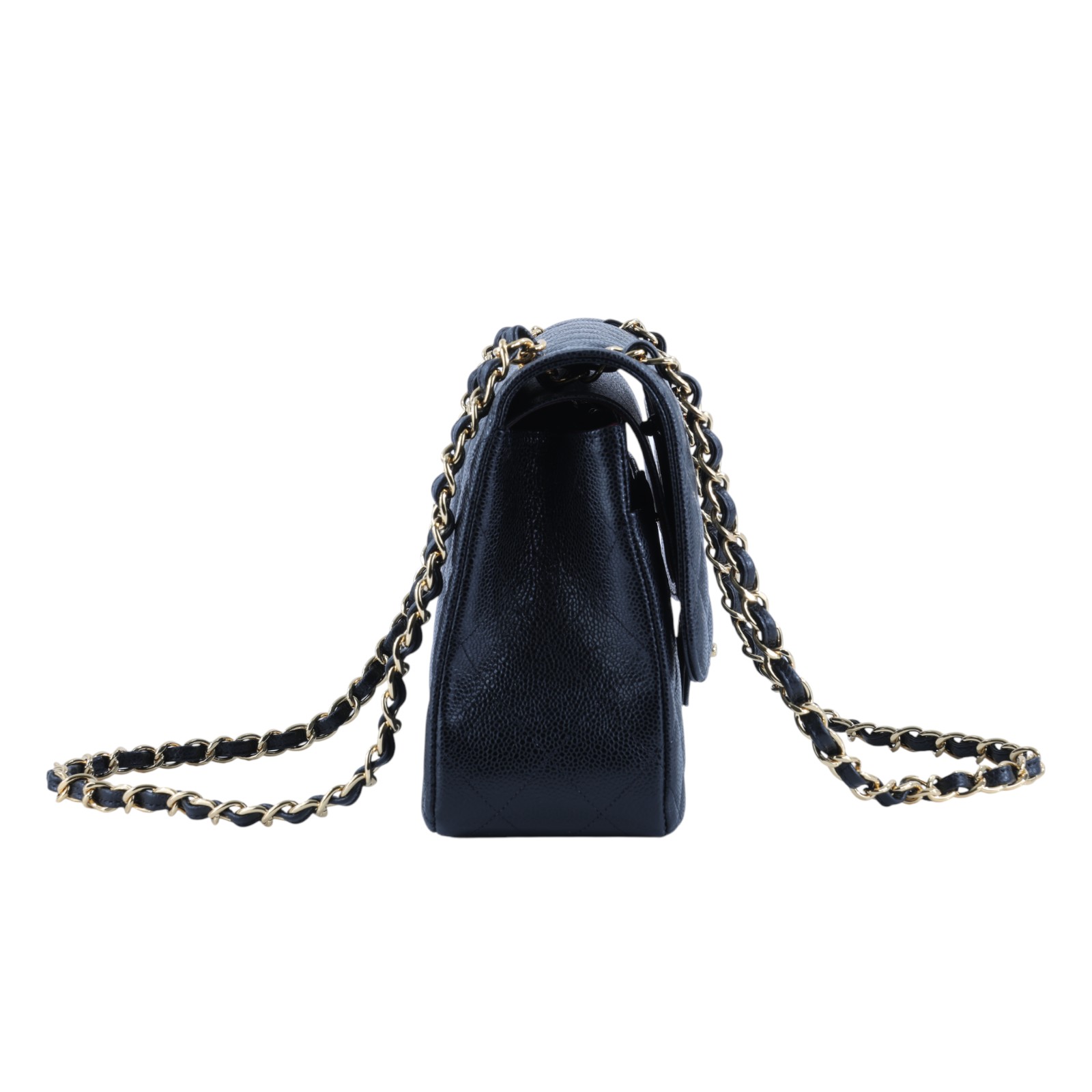 香奈兒 CHANEL CF 經典 大型 口蓋包 A58600 晶片款 黑金荔枝COCO30 原廠盒子/防塵袋