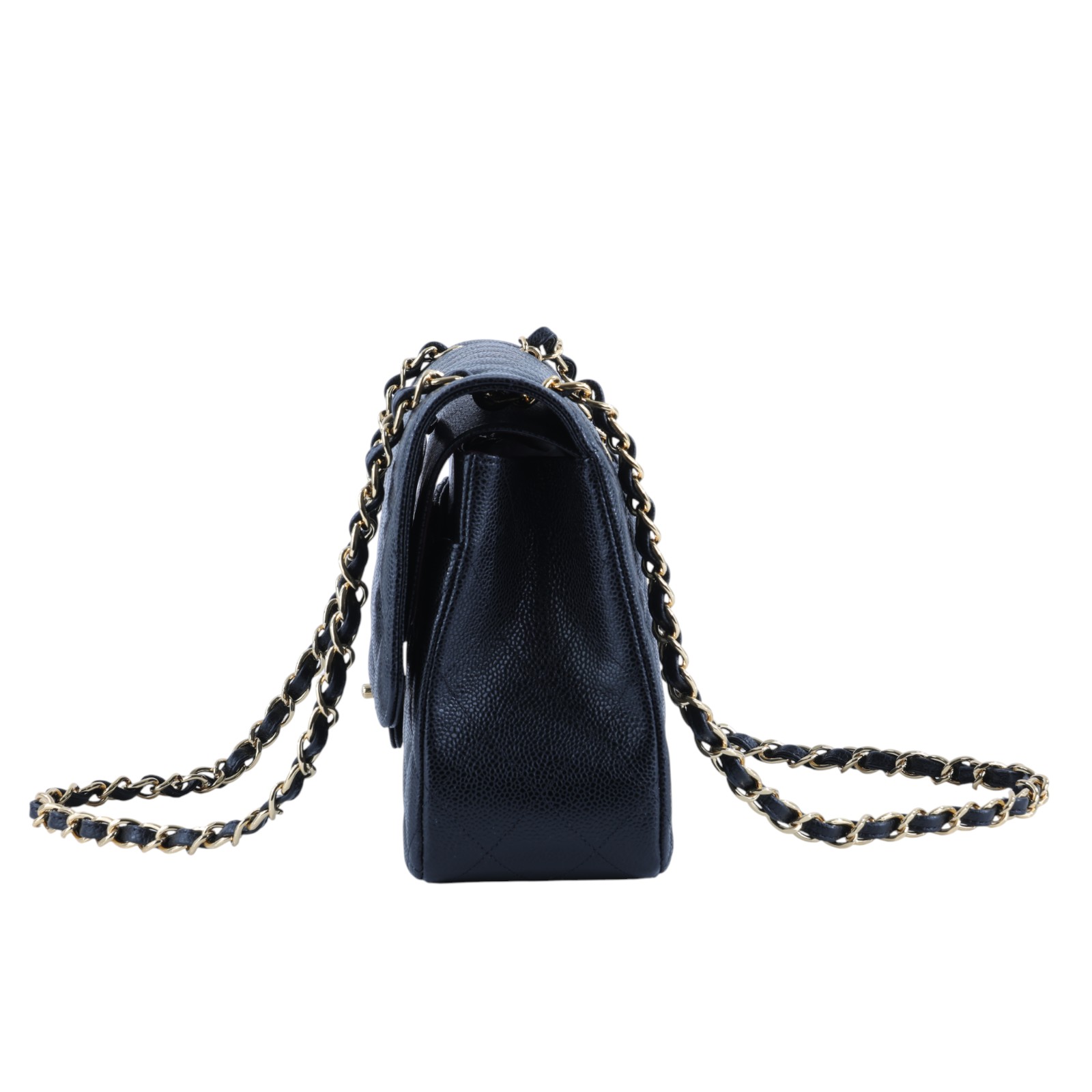 香奈兒 CHANEL CF 經典 大型 口蓋包 A58600 晶片款 黑金荔枝COCO30 原廠盒子/防塵袋