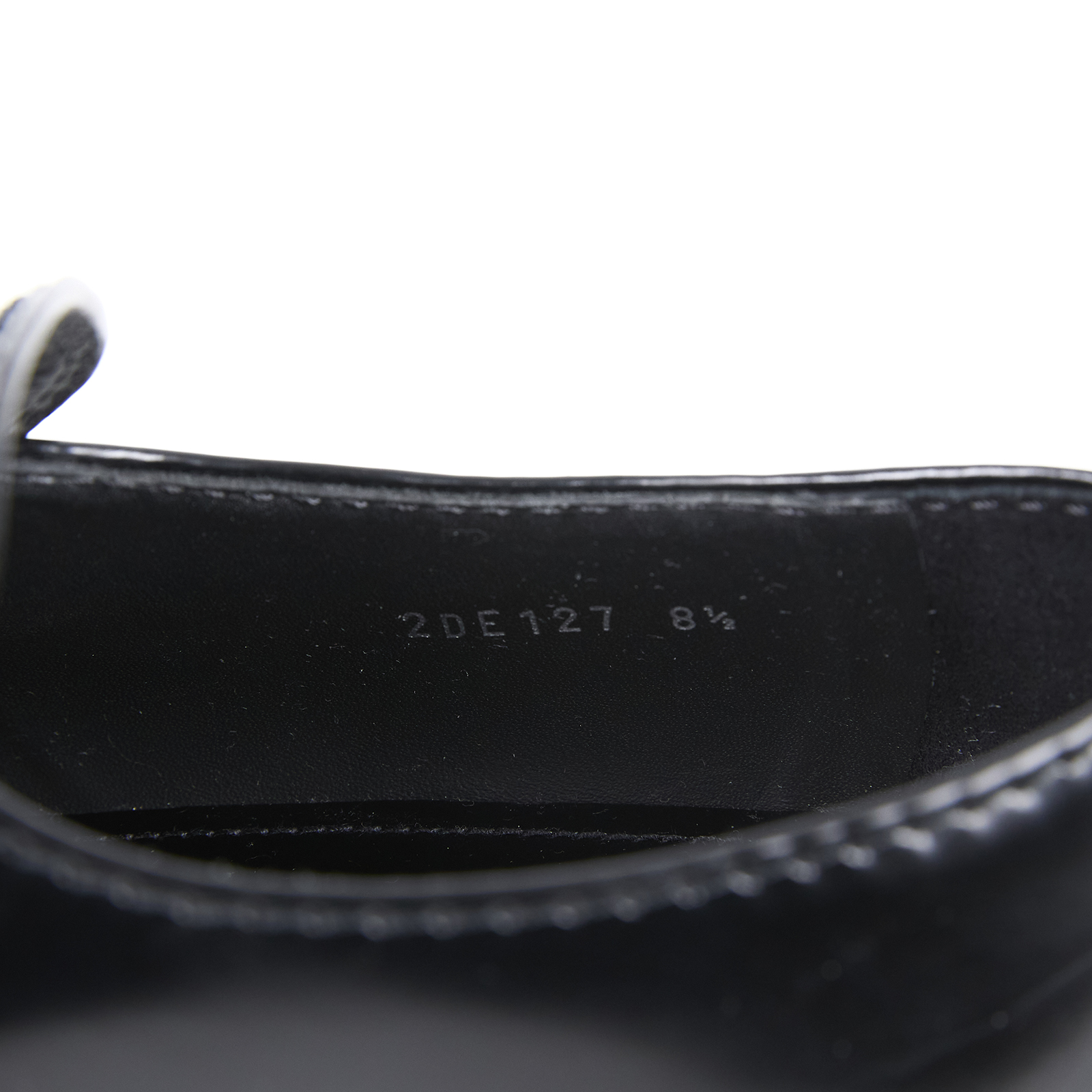 普拉達 PRADA Chocolate 拋光皮革 無帶便鞋 2DE127_055_425 黑LOGO鐵牌厚底樂福鞋 原廠盒子防塵袋