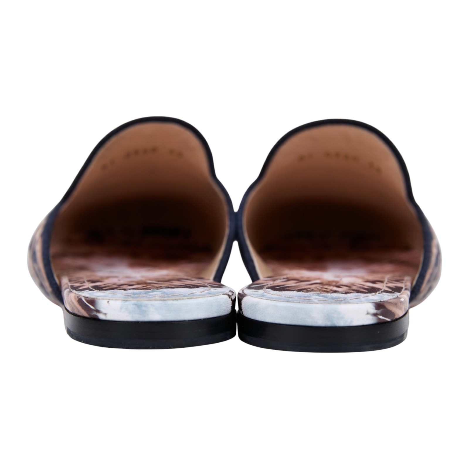 迪奧 CHRISTIAN DIOR Off 穆勒鞋  粉圖騰穆勒鞋 防塵袋/原廠盒子