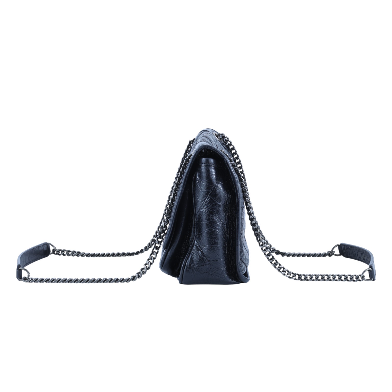 聖羅蘭 YSL SAINT LAURENT Niki 復古小牛皮 Baby 斜背 翻蓋包 5330370EN04 黑NIKI BABY 無附屬品