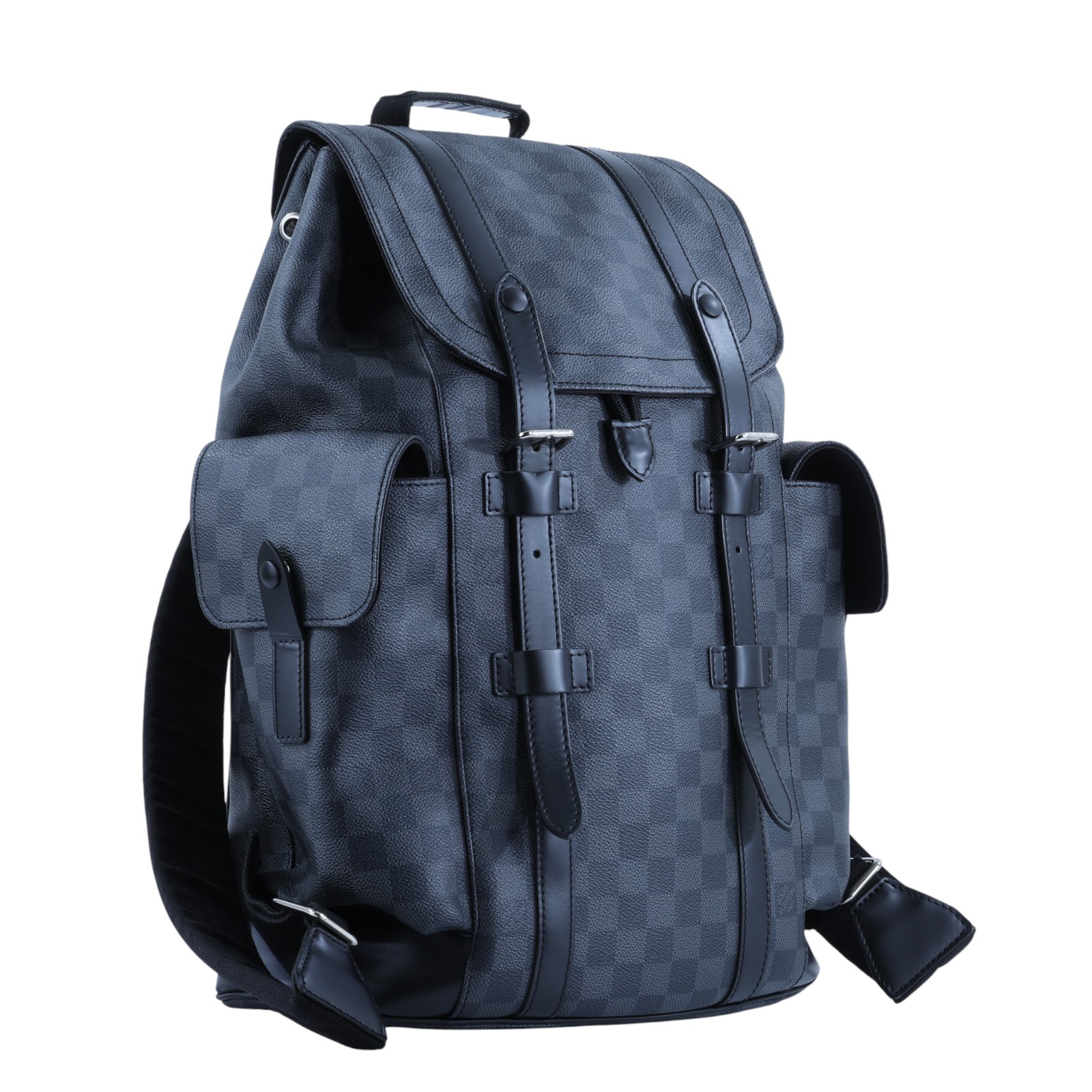 路易威登 LOUIS VUITTON Christopher MM 後背包 N41379 晶片款 棋盤Christopher MM後背包 原廠盒子/防塵袋