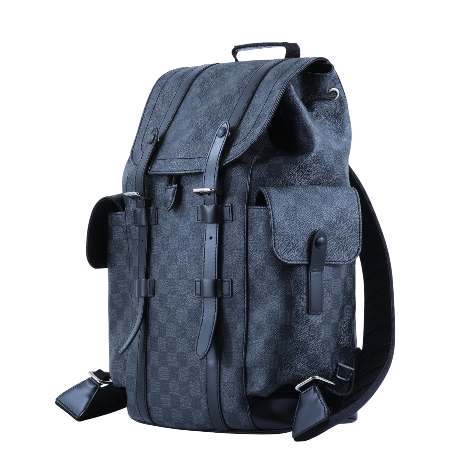 路易威登 LOUIS VUITTON Christopher MM 後背包 N41379 晶片款 棋盤Christopher MM後背包 原廠盒子/防塵袋