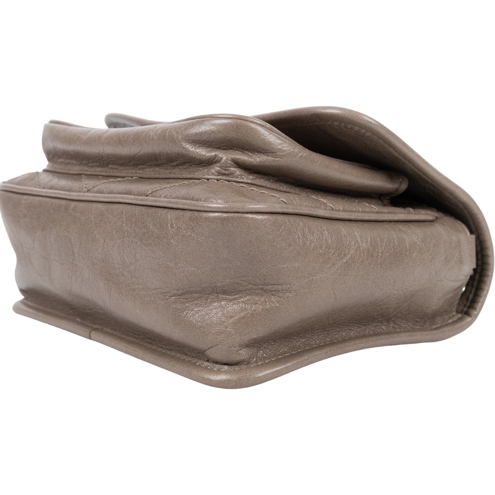 聖羅蘭 YSL SAINT LAURENT Niki 復古小牛皮 Baby 斜背 翻蓋包 6331850EN08  Entrupy鑑定書