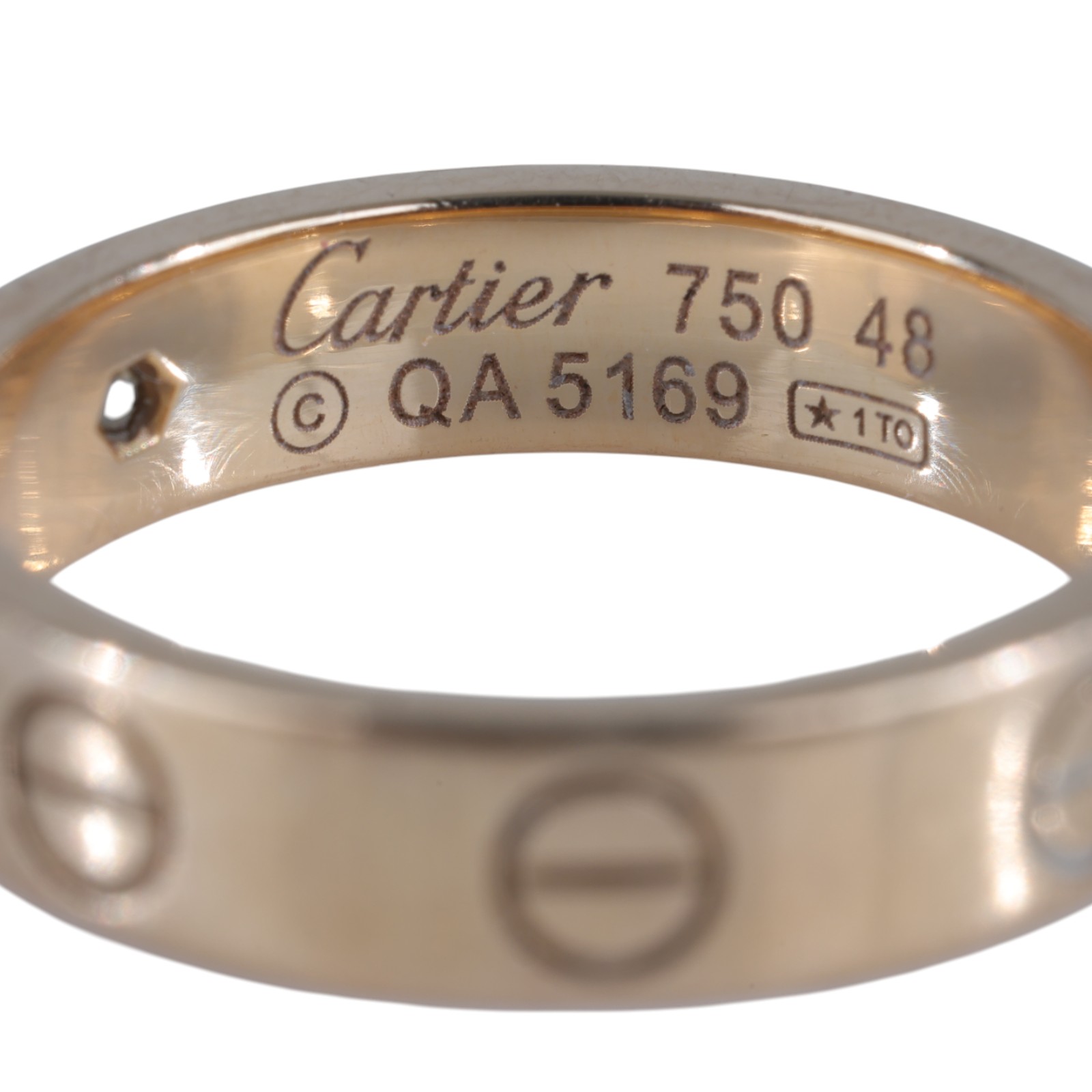 卡地亞 CARTIER Love 戒指 小型款 1顆鑽石 B4050748 RG單鑽LOVE戒指 原廠盒子/保書