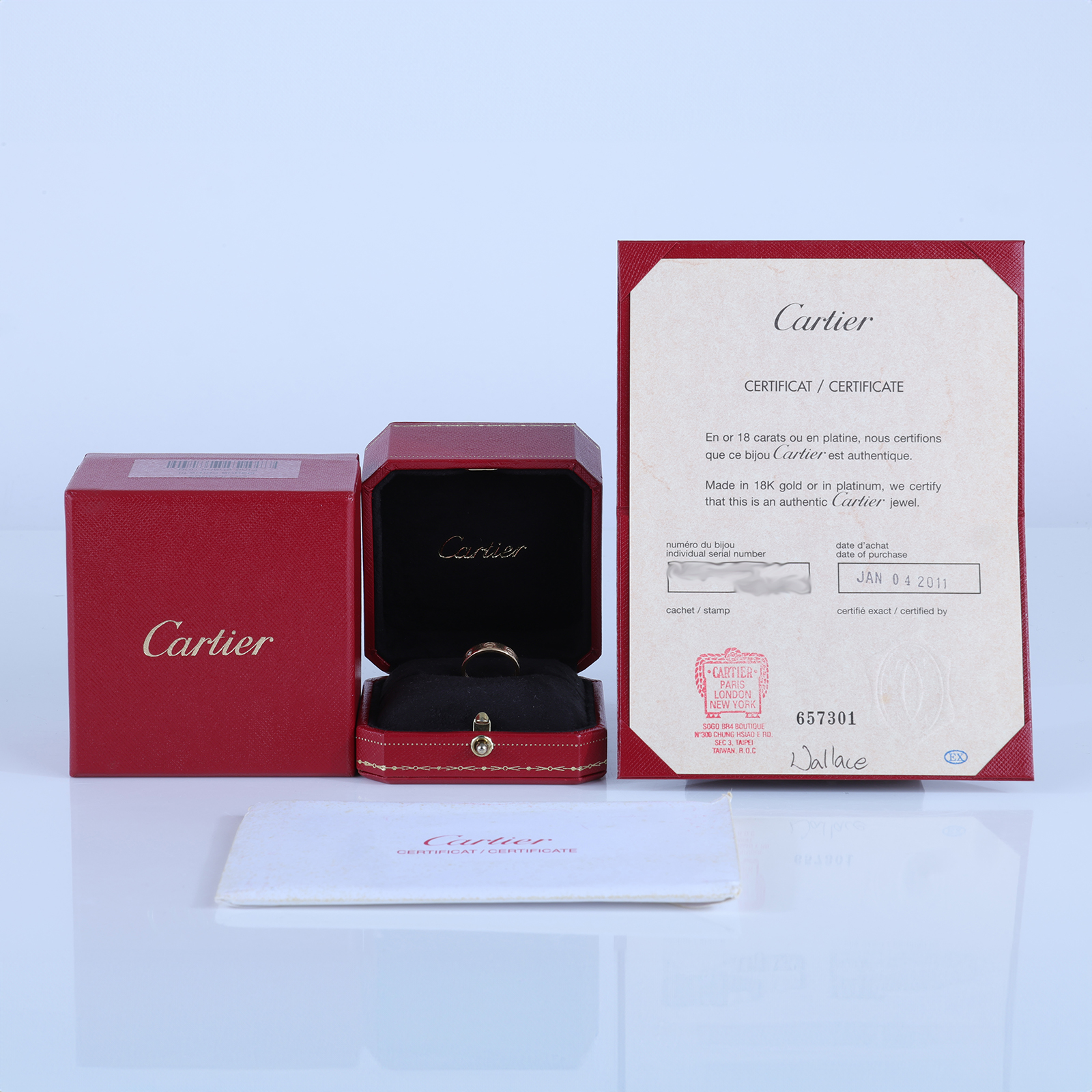 卡地亞 CARTIER Love 戒指 小型款 1顆鑽石 B4050748 RG單鑽LOVE戒指 原廠盒子/保書