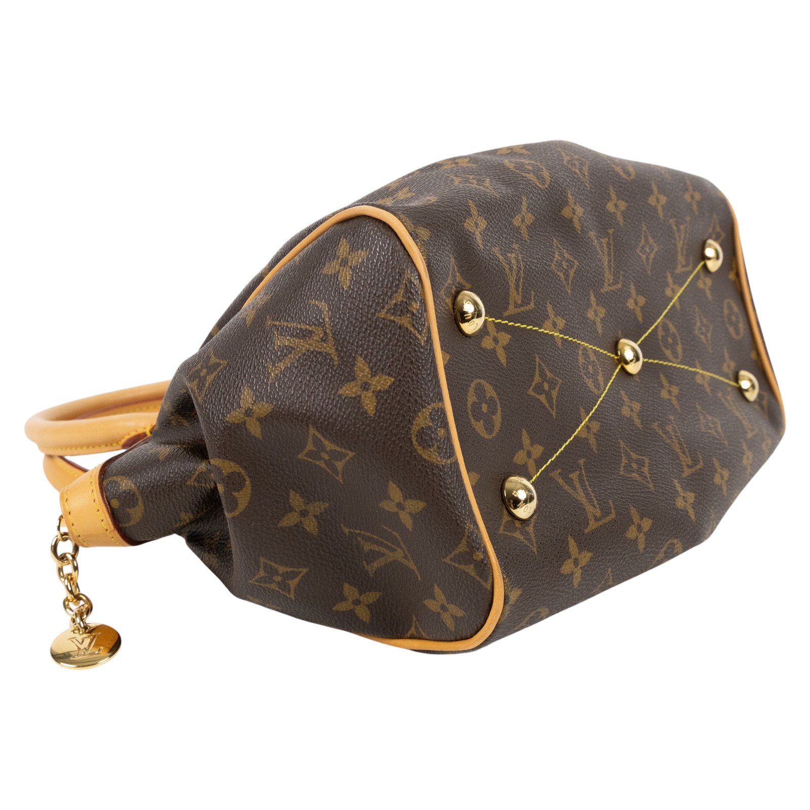 路易威登 LOUIS VUITTON Tivoli PM 經典帆布 M40143 棕原花Tivoli PM 手提包 防塵袋