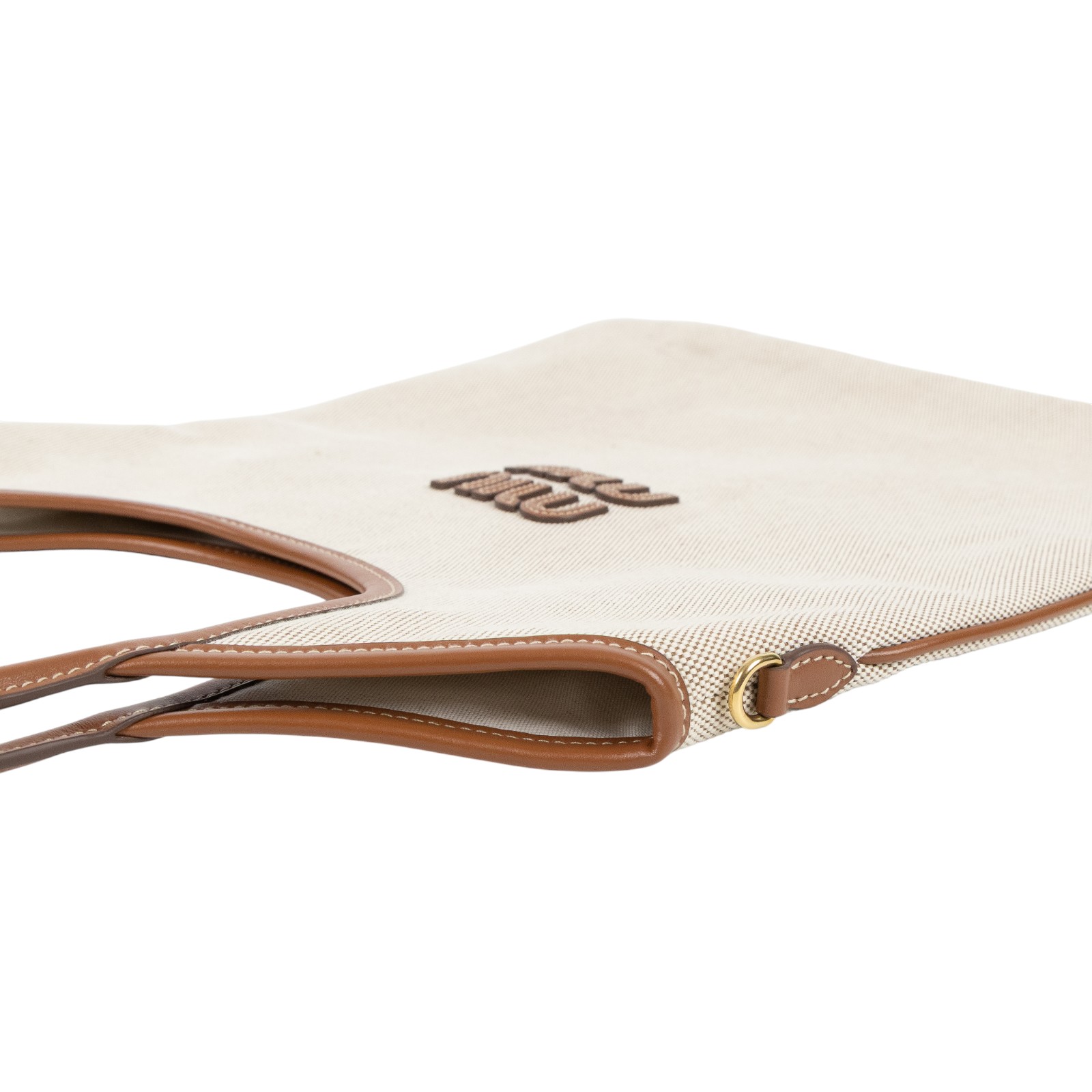 繆繆 MIU MIU Ivy 帆布手袋 標準 5BG231_ACRN 帆布IVY肩背包 防塵袋