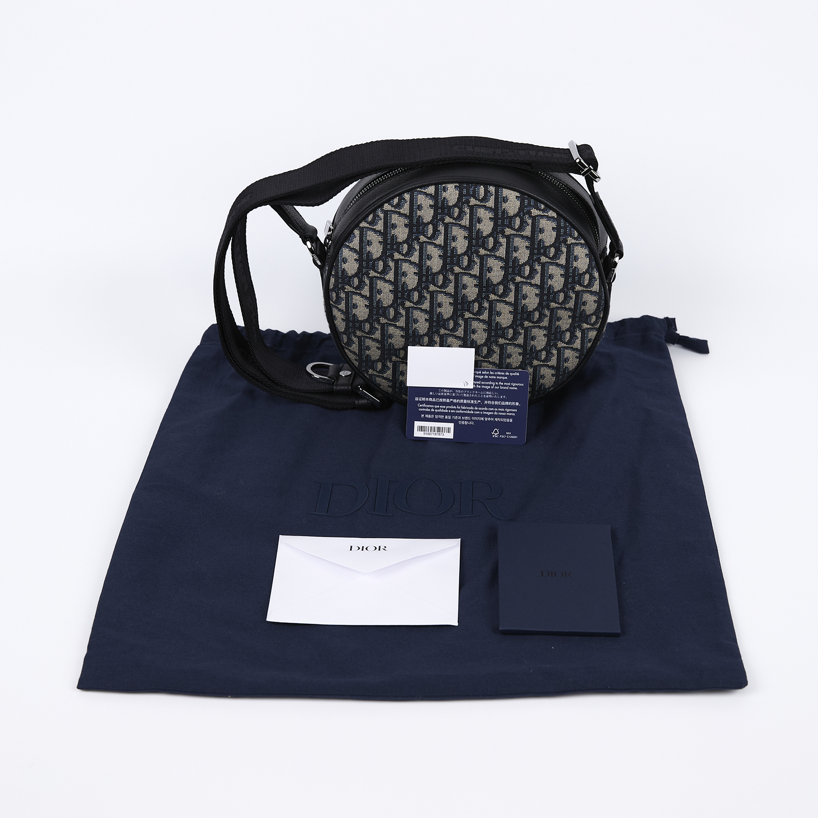 迪奧 CHRISTIAN DIOR Yoyo 斜背包 1ESPO349YKY 原花圓筒包 防塵袋/保證卡