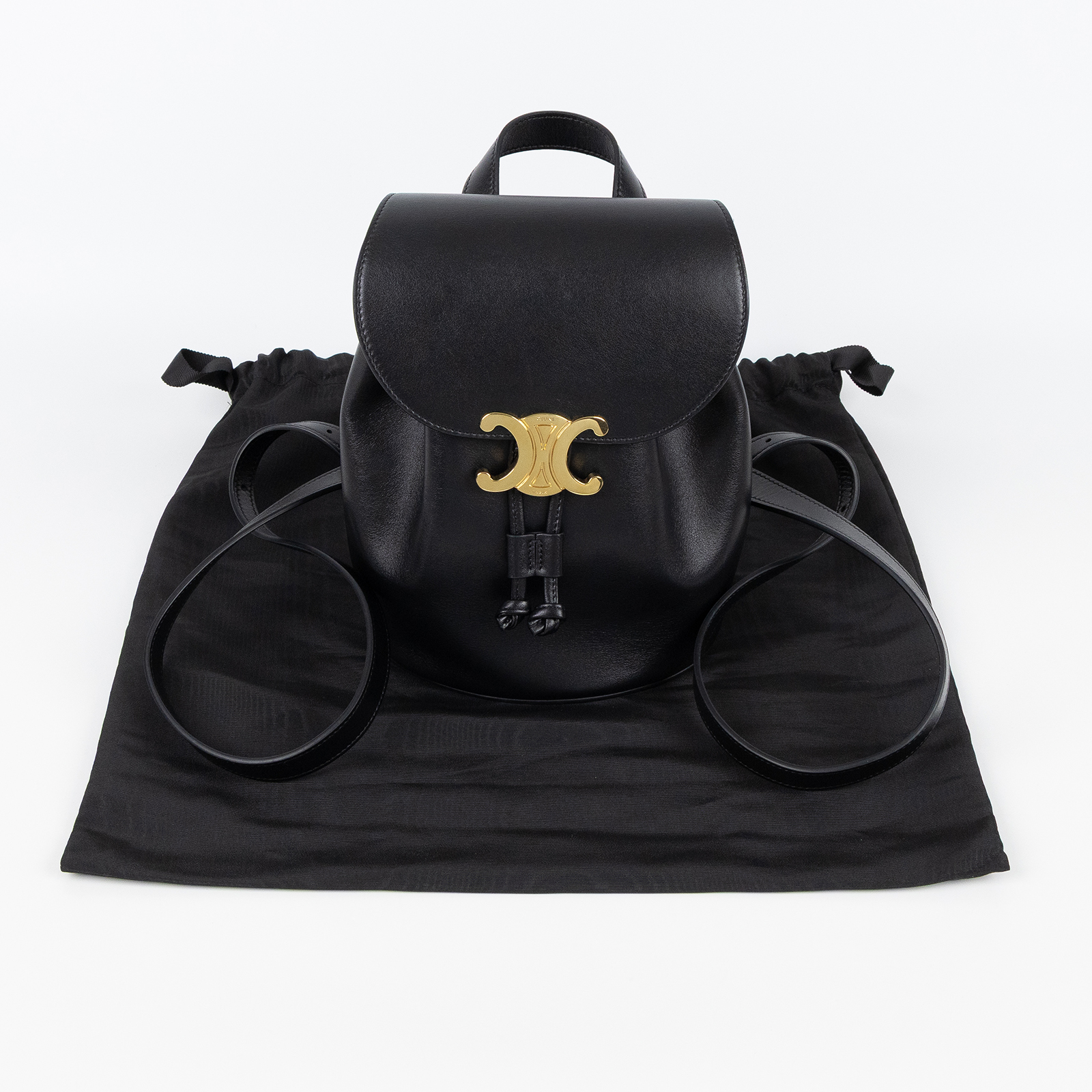 思琳 CELINE Bonnie 背包 118703GGT 黑CELINE BONNIE後背包 防塵袋