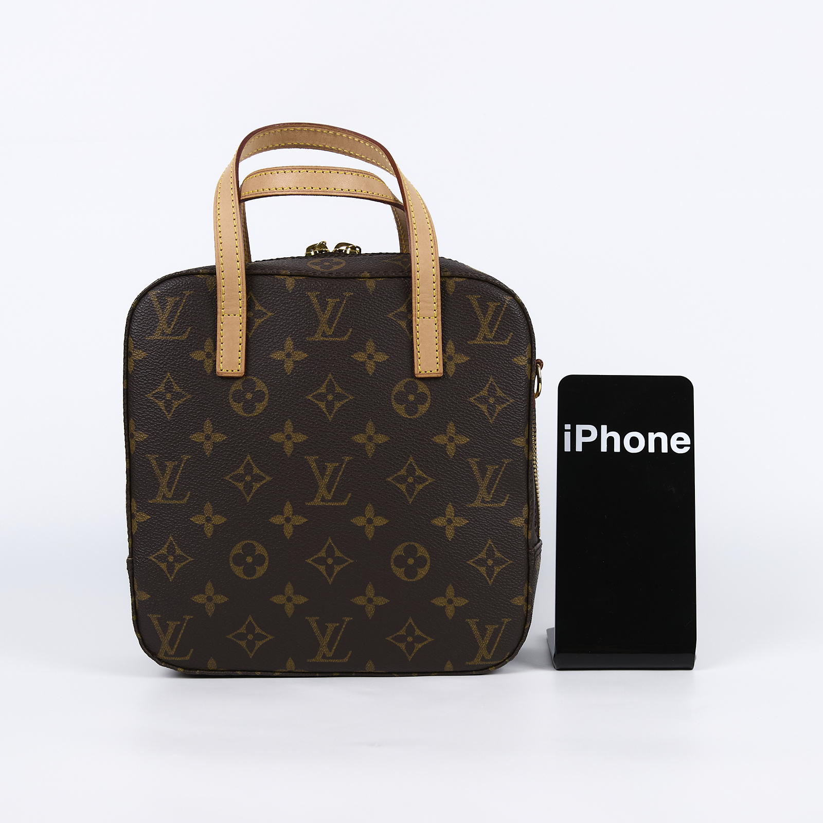 路易威登 LOUIS VUITTON 經典帆布 手提 斜背 方塊 豆腐包 M47500 原花便當包 背帶