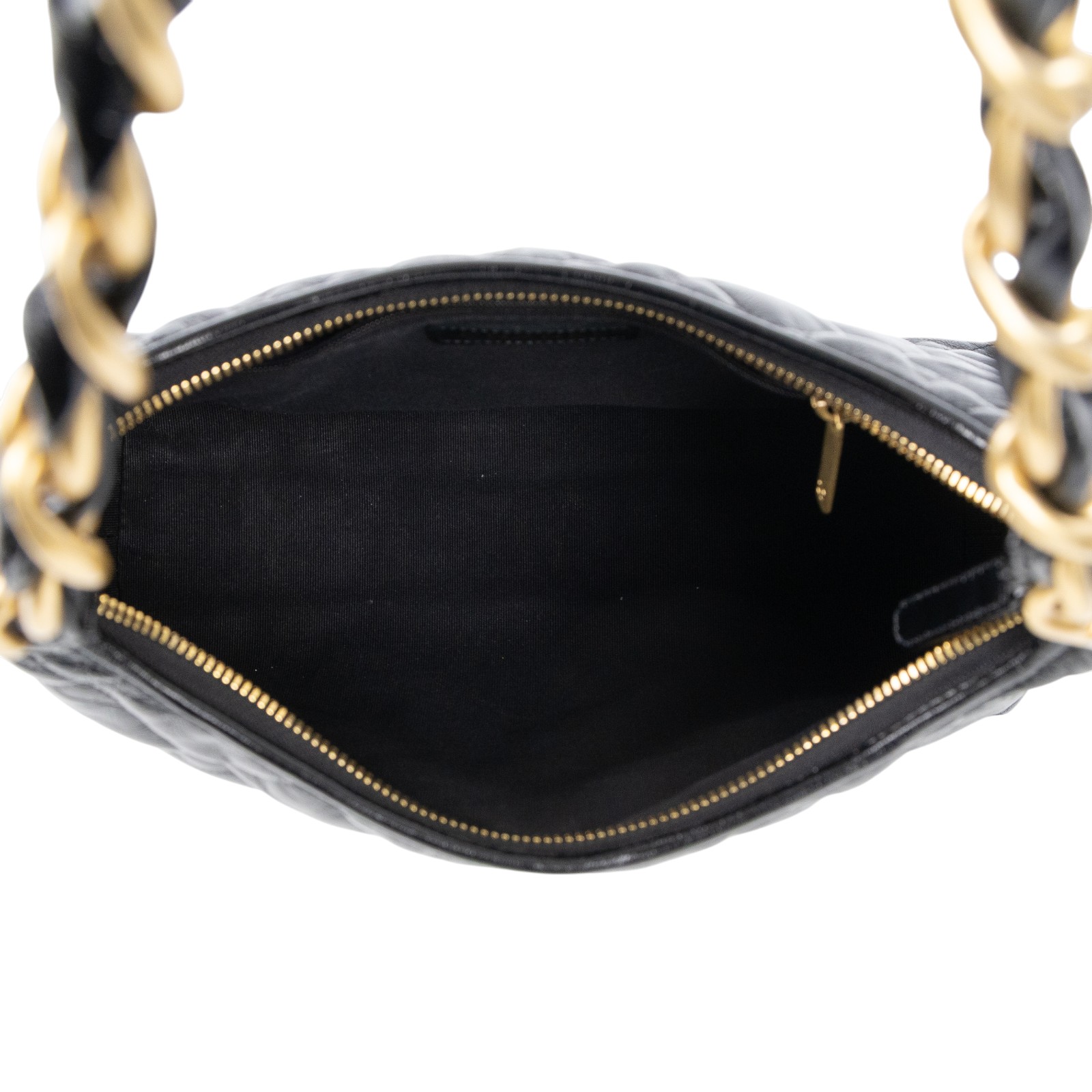 香奈兒 CHANEL Hobo 粗鏈帶 肩背包 AS4912 B16897 晶片款 黑金羊油蠟皮HOBO 原廠盒子/防塵袋/購買證明