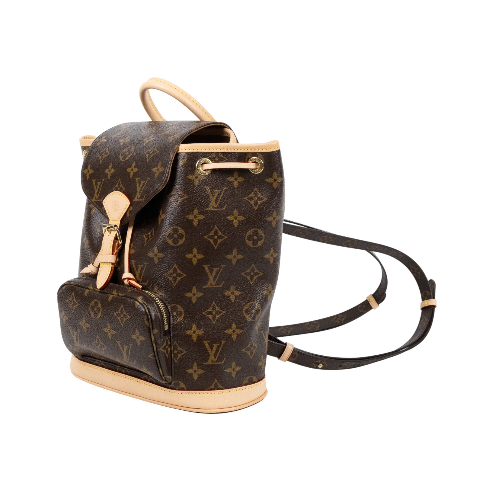 路易威登 LOUIS VUITTON Montsouris PM 後背包 經典帆布 M11198 晶片款 原花Montsouris PM後背包 原廠盒子/防塵袋