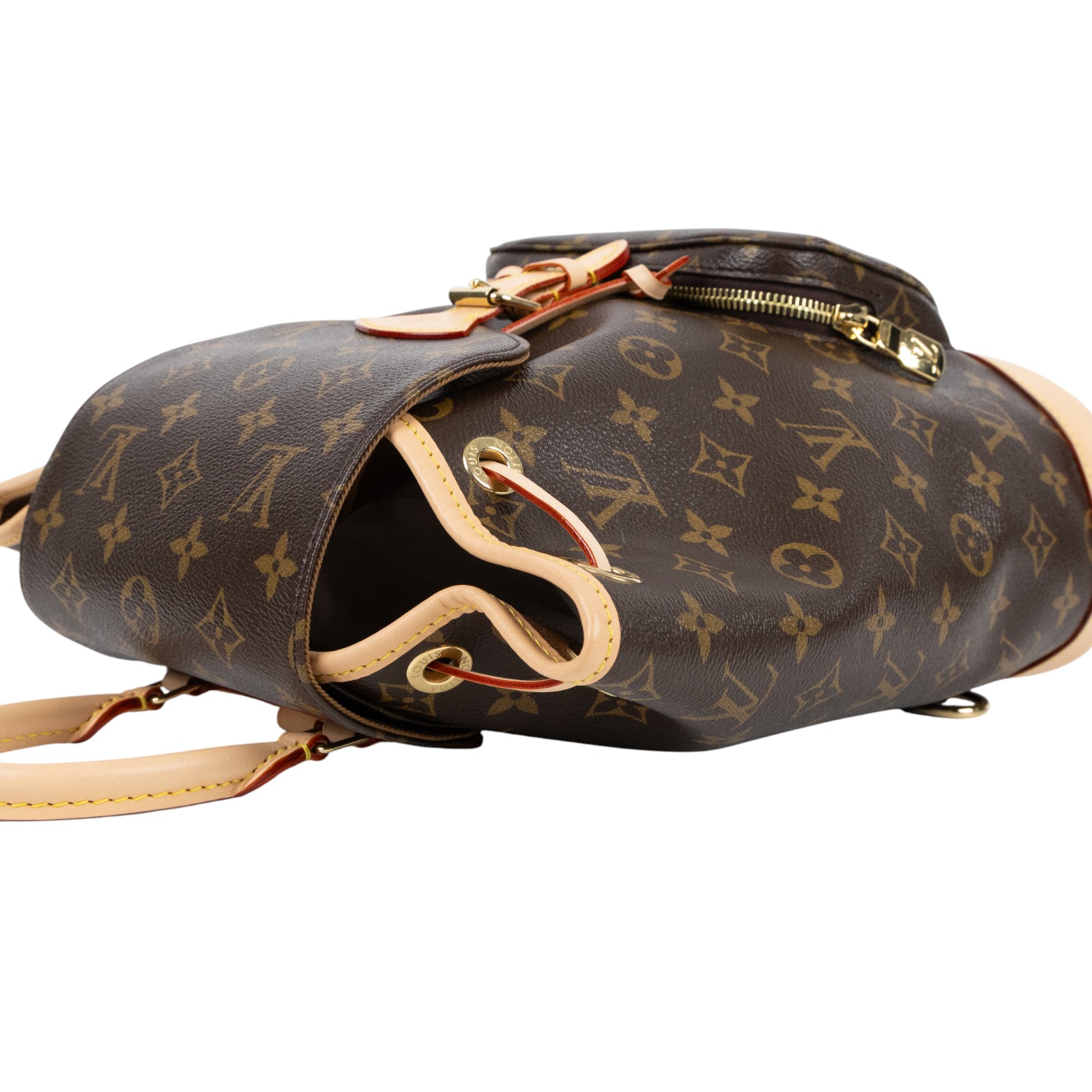 路易威登 LOUIS VUITTON Montsouris PM 後背包 經典帆布 M11198 晶片款 原花Montsouris PM後背包 原廠盒子/防塵袋