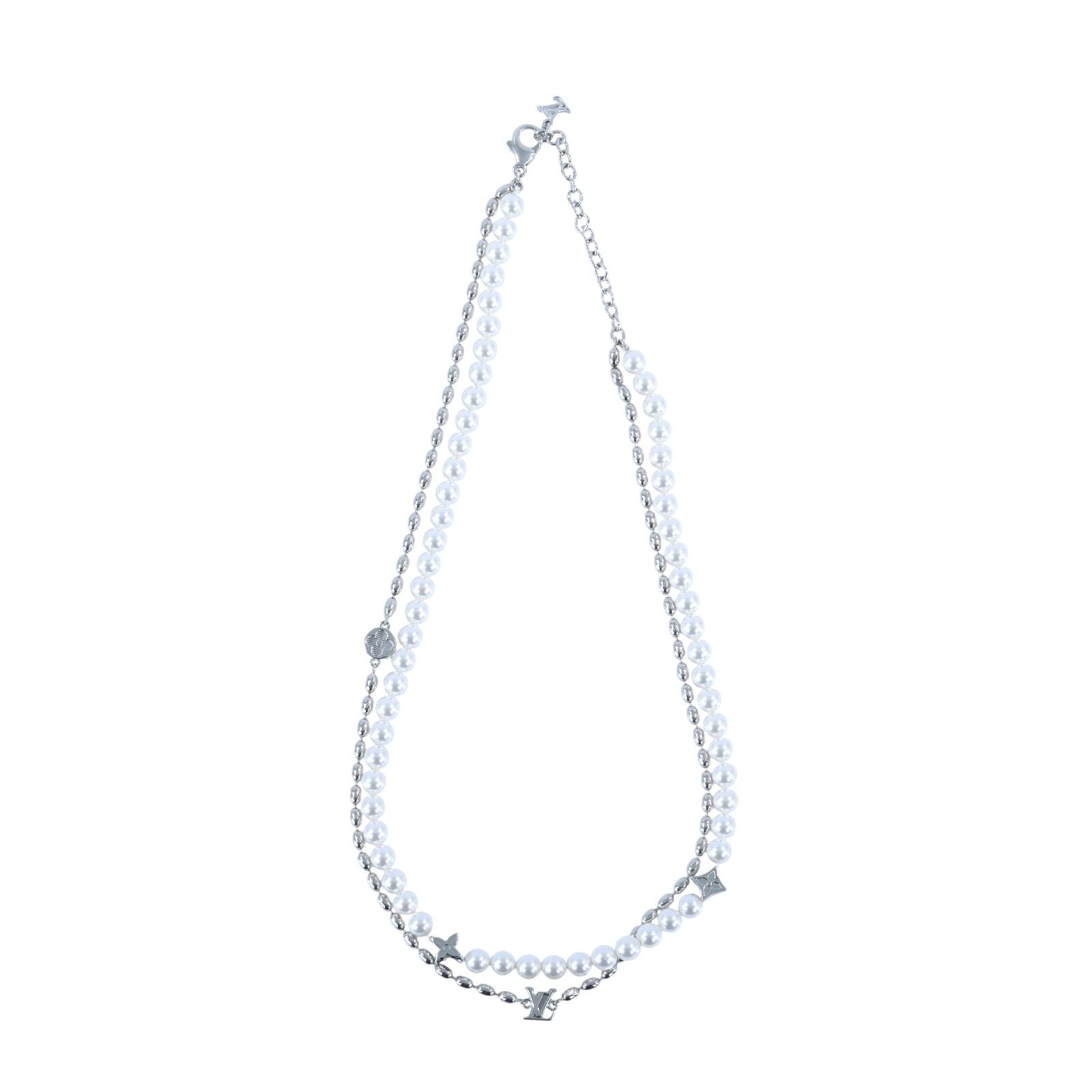 路易威登 LOUIS VUITTON Pearls Fusion 項鍊 M01781 Pearls Fusion 項鍊 原廠盒子/防塵袋/購買證明影本