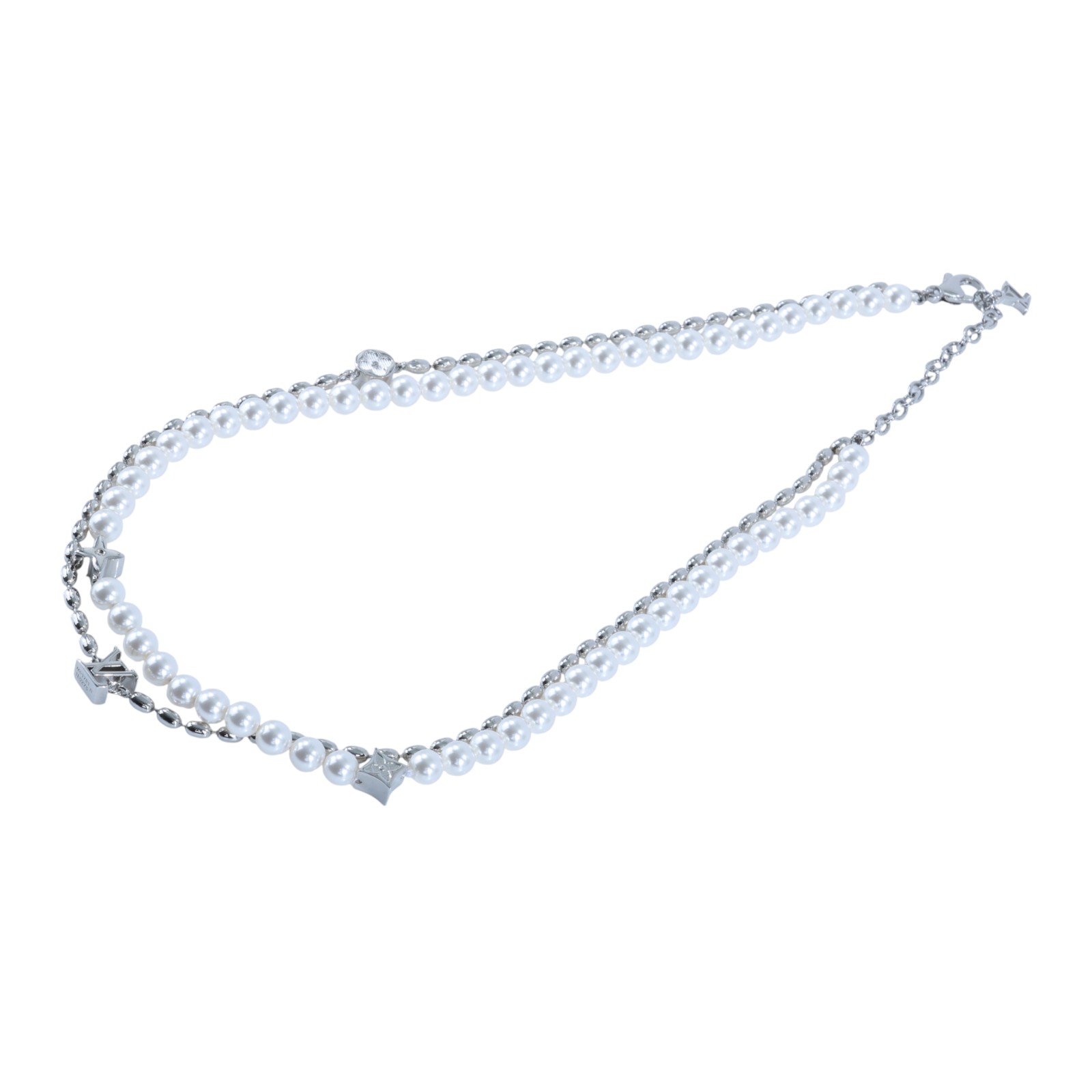 路易威登 LOUIS VUITTON Pearls Fusion 項鍊 M01781 Pearls Fusion 項鍊 原廠盒子/防塵袋/購買證明影本