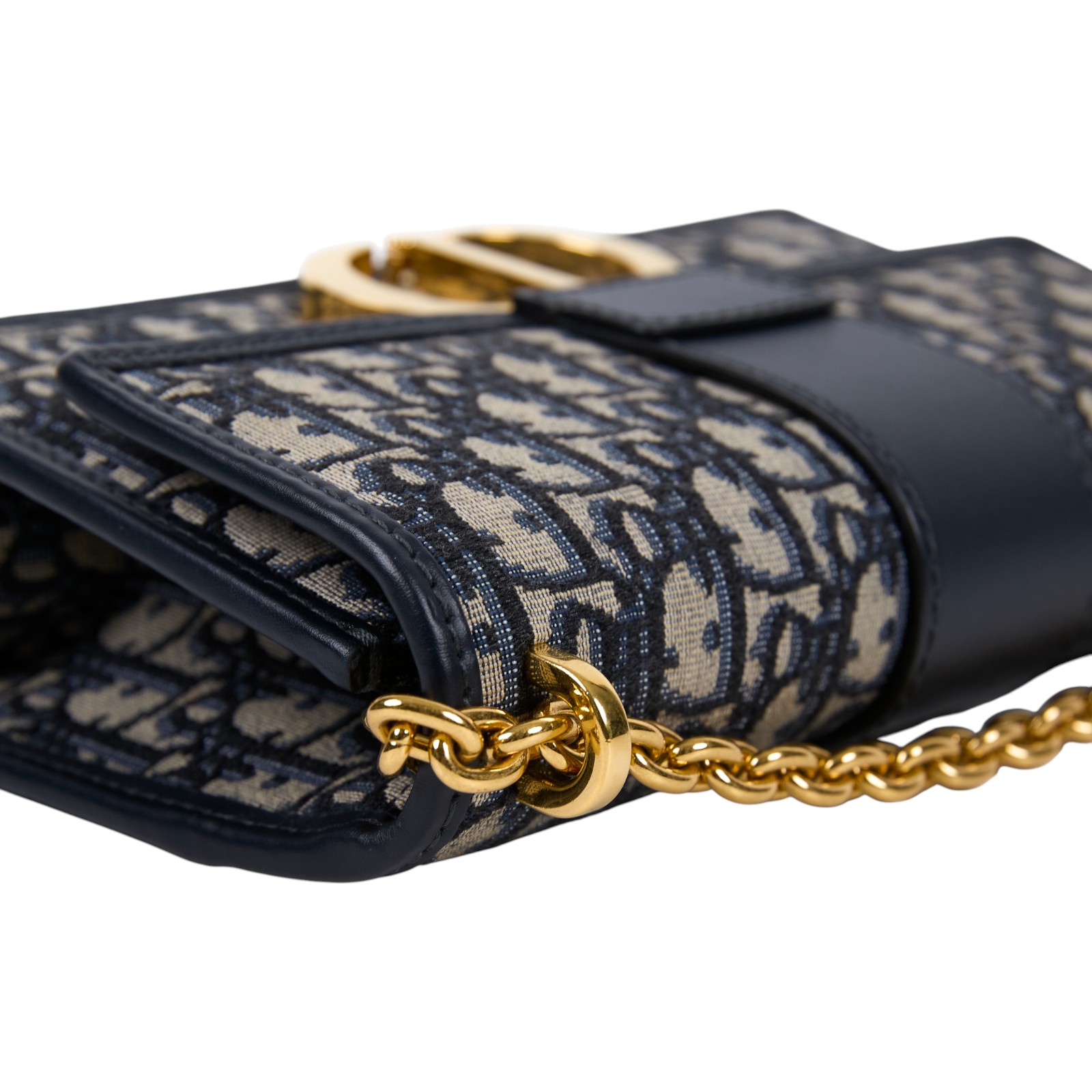 迪奧 CHRISTIAN DIOR 30 Montaigne 鏈帶 肩背手提包 M9208UTZQ 藍緹花蒙田30鍊帶款 原廠盒子/防塵袋/保證卡