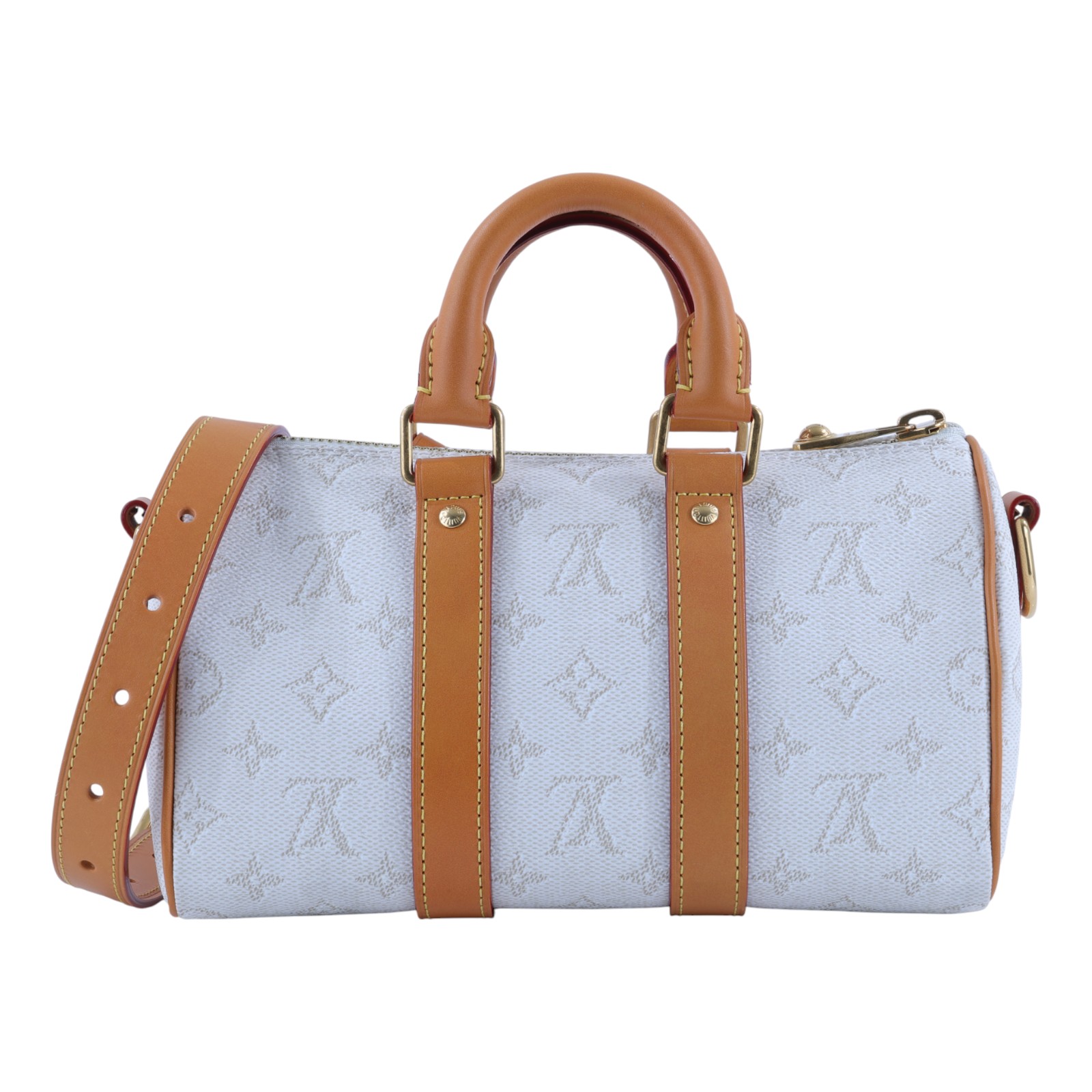 路易威登 LOUIS VUITTON Keepall Bandoulière 25 手提包 肩背包 M15076 晶片款  無附屬品
