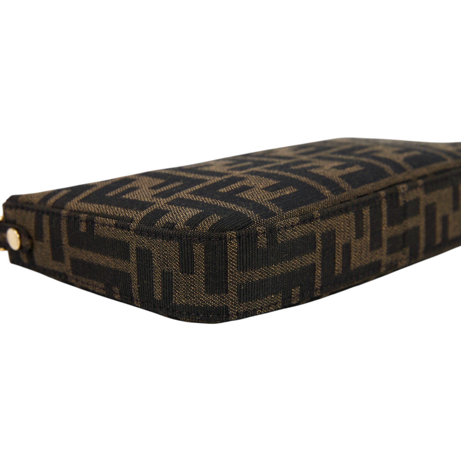 芬迪 FENDI Baguette FF布料 飾鏈 手拿包 8BS073AD23 帆布FF麻將包 防塵袋