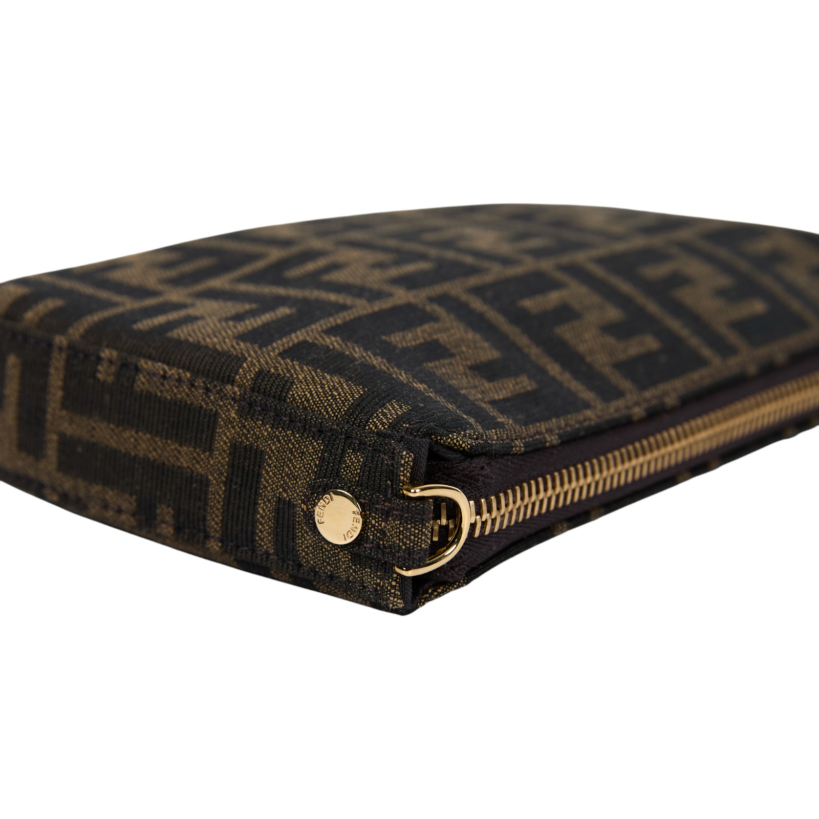 芬迪 FENDI Baguette FF布料 飾鏈 手拿包 8BS073AD23 帆布FF麻將包 防塵袋