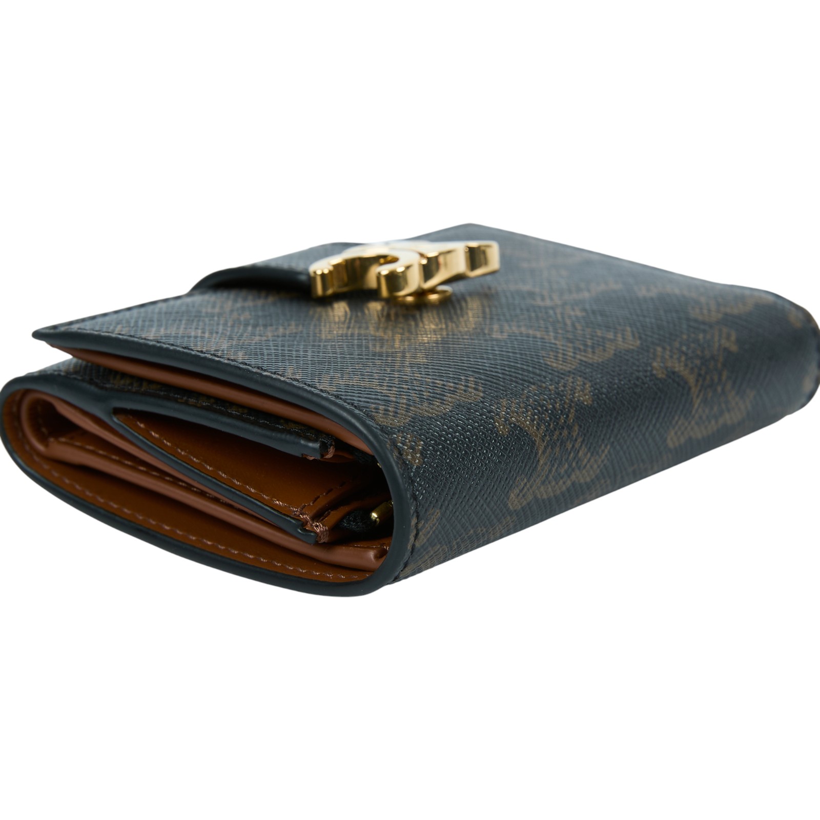 思琳 CELINE Nino 標誌印花 精緻飾帶 錢包 短夾 10M962CQH 凱旋門NINO老花短夾 原廠盒子/防塵袋