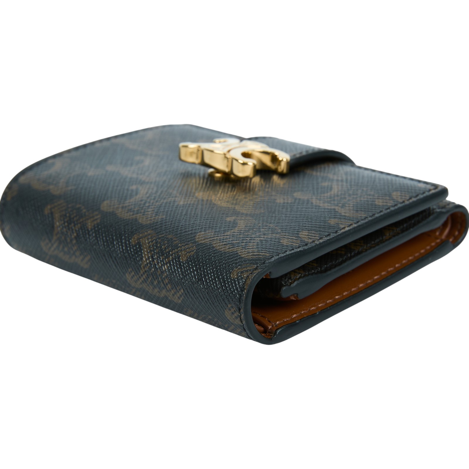 思琳 CELINE Nino 標誌印花 精緻飾帶 錢包 短夾 10M962CQH 凱旋門NINO老花短夾 原廠盒子/防塵袋