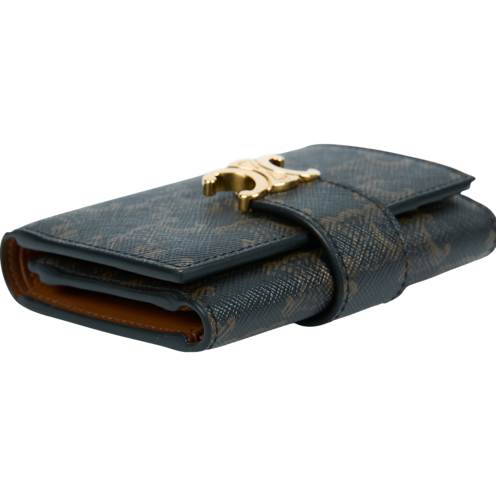 思琳 CELINE Nino 標誌印花 精緻飾帶 錢包 短夾 10M962CQH 凱旋門NINO老花短夾 原廠盒子/防塵袋