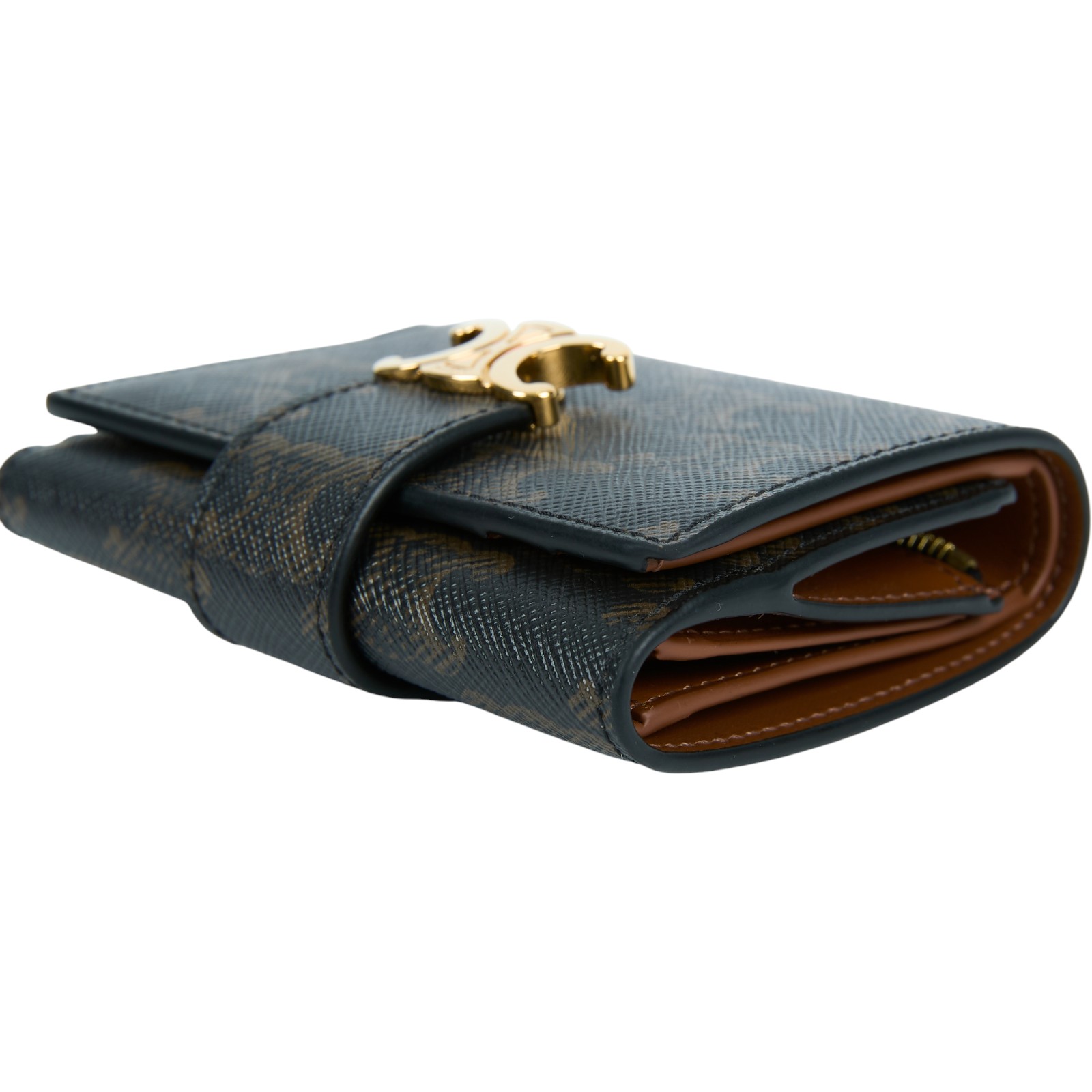 思琳 CELINE Nino 標誌印花 精緻飾帶 錢包 短夾 10M962CQH 凱旋門NINO老花短夾 原廠盒子/防塵袋