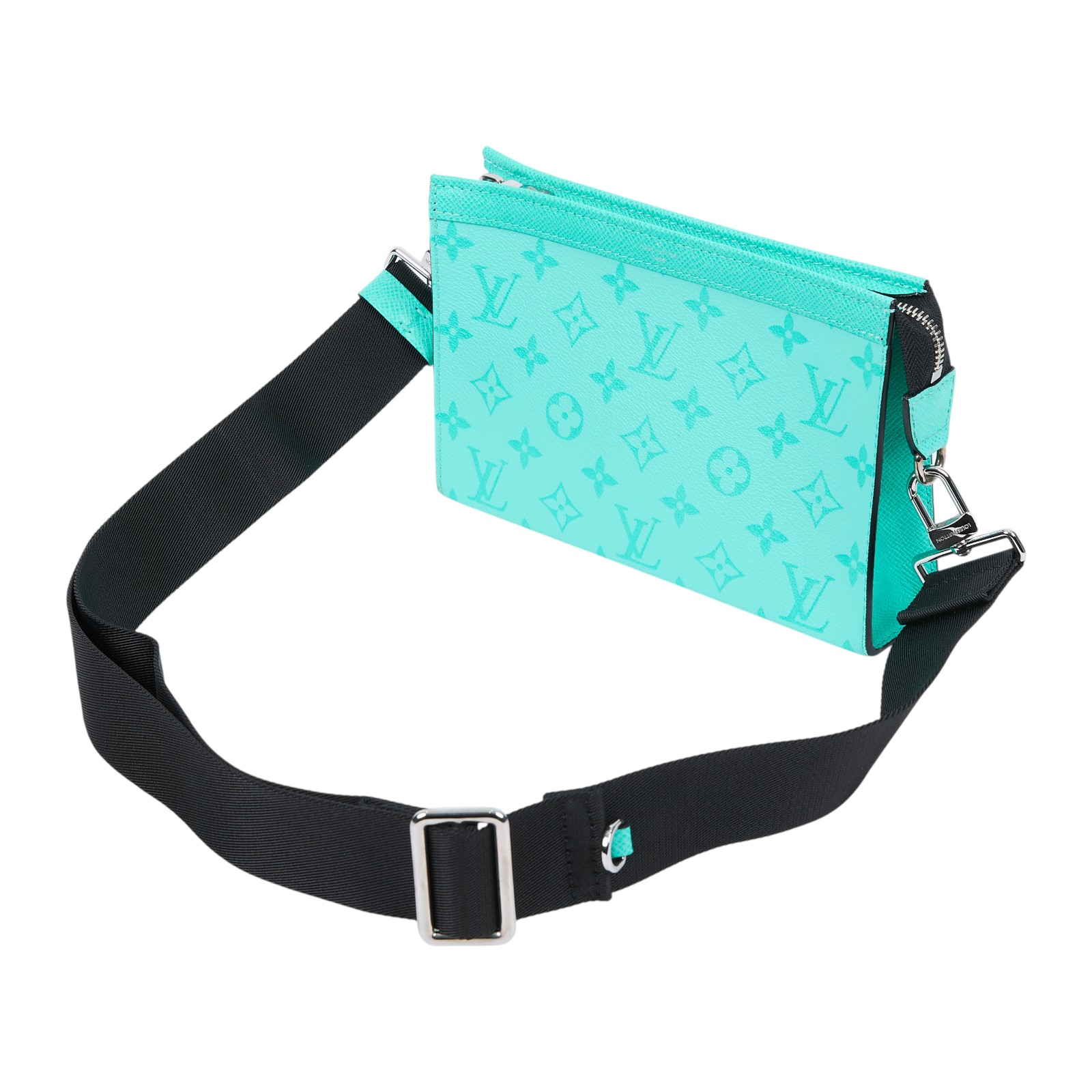 路易威登 LOUIS VUITTON Gaston Taigarama 可穿戴錢包 單肩包 斜背包 M30934 晶片款 綠原花Gaston斜背包 防塵袋