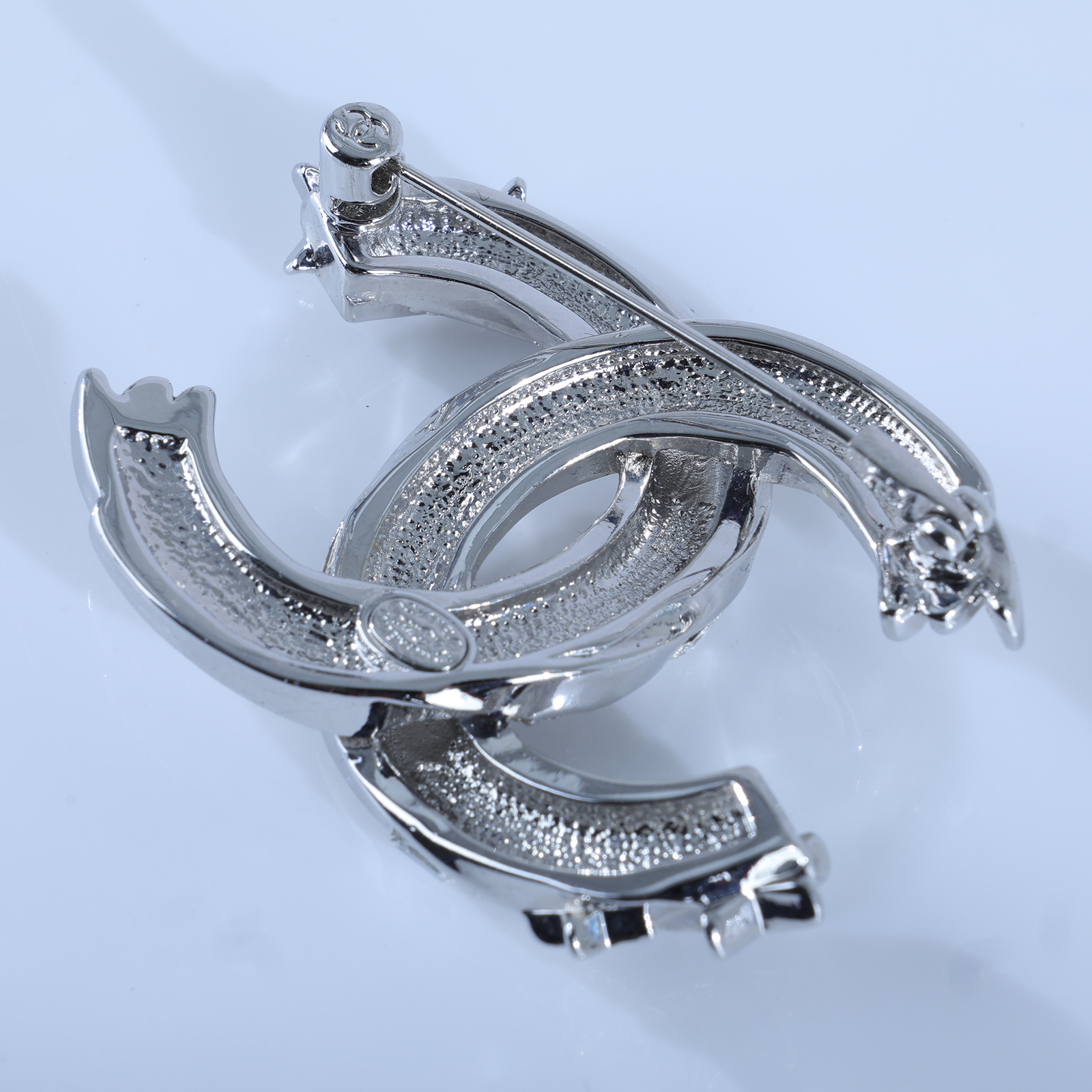 香奈兒 CHANEL CC LOGO 胸針 D22/V 雙C彗星立體水鑽胸針 無附屬品