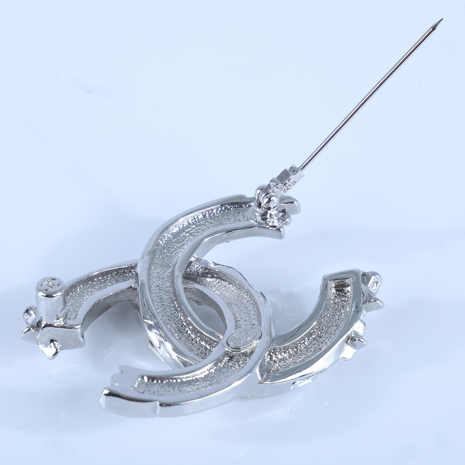 香奈兒 CHANEL CC LOGO 胸針 D22/V 雙C彗星立體水鑽胸針 無附屬品