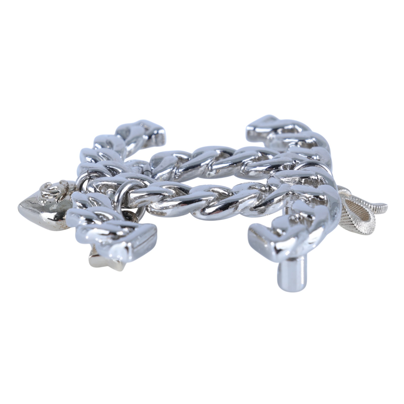 香奈兒 CHANEL CC LOGO 胸針 B25/K 雙C蝴蝶結幸運草吊飾胸針 無附屬品