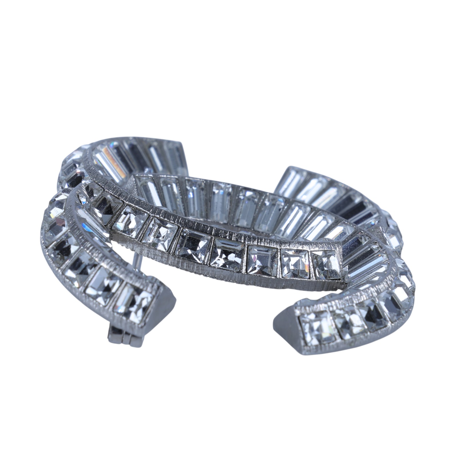 香奈兒 CHANEL CC LOGO 胸針 F24/V 雙C方形水鑽胸針 無附屬品