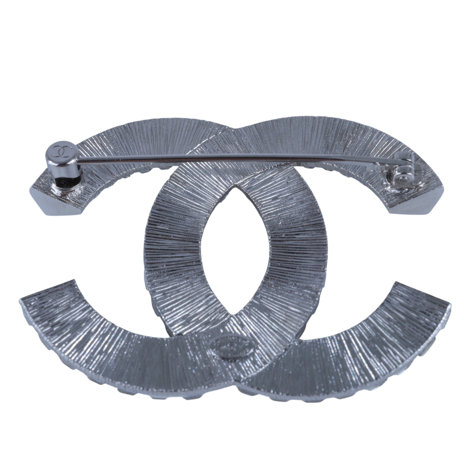 香奈兒 CHANEL CC LOGO 胸針 F24/V 雙C方形水鑽胸針 無附屬品