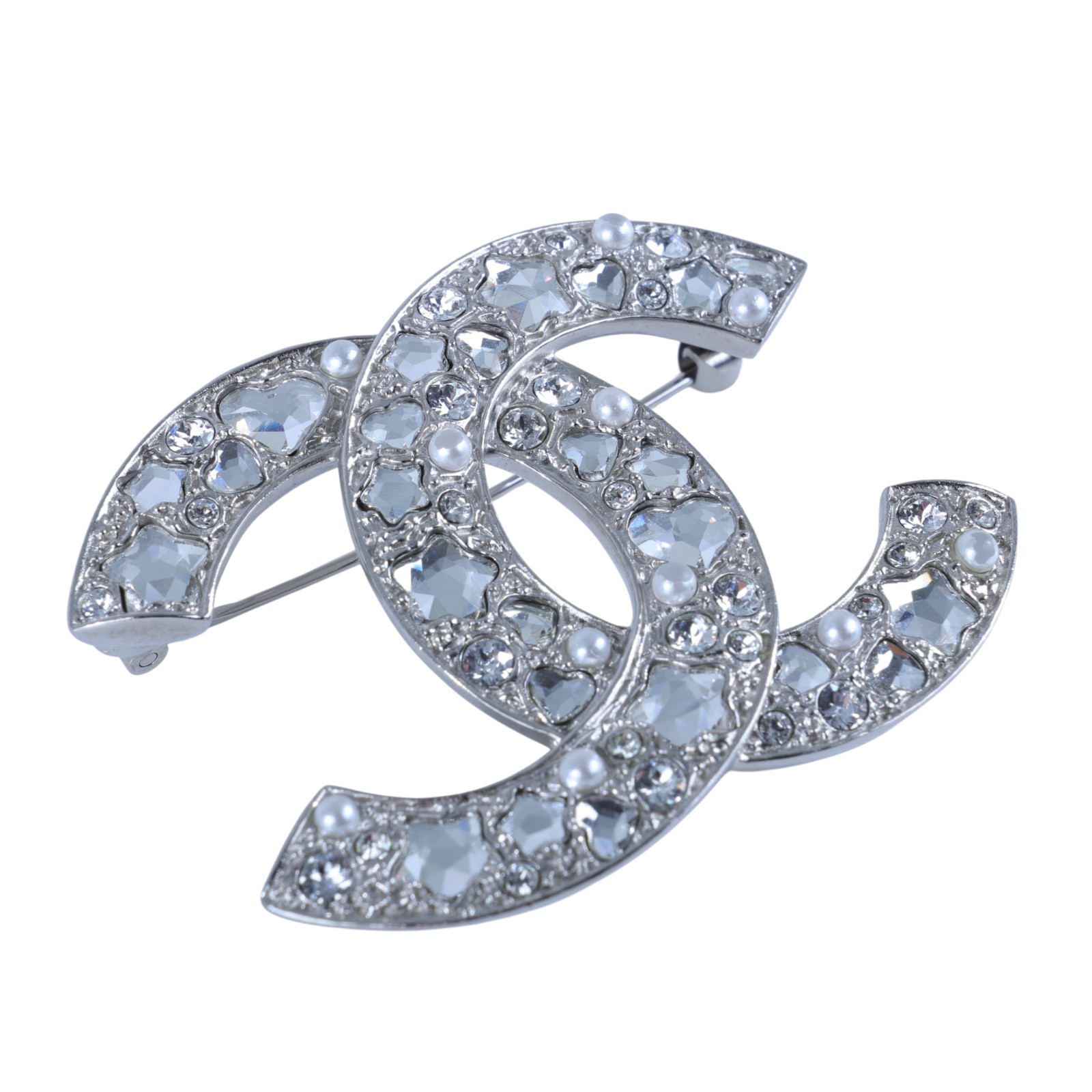 香奈兒 CHANEL CC LOGO 胸針 B23/P 雙C星星胸針 無附屬品