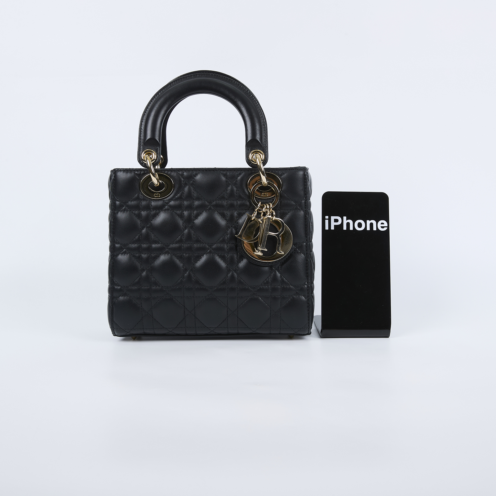 迪奧 CHRISTIAN DIOR Lady Dior My ABCDior 小型 肩背 手提包 羊皮 M0538ONGE  原廠盒子/防塵袋/保證卡