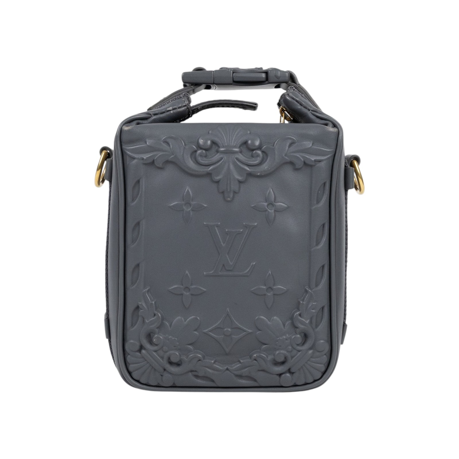 路易威登 LOUIS VUITTON Cruiser Messenger 斜背包 M21812 晶片款 灰原花浮雕肩背包 無附屬品