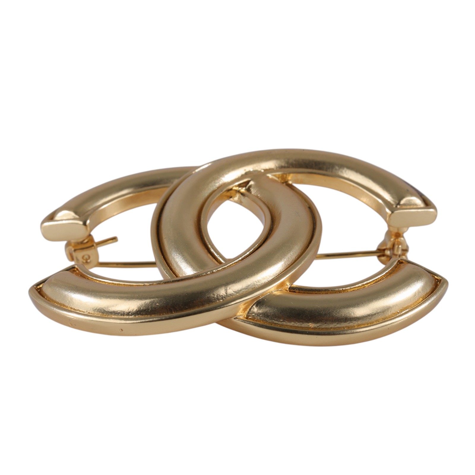 香奈兒 CHANEL CC LOGO 胸針 D19 V 金雙C胸針 原廠盒子