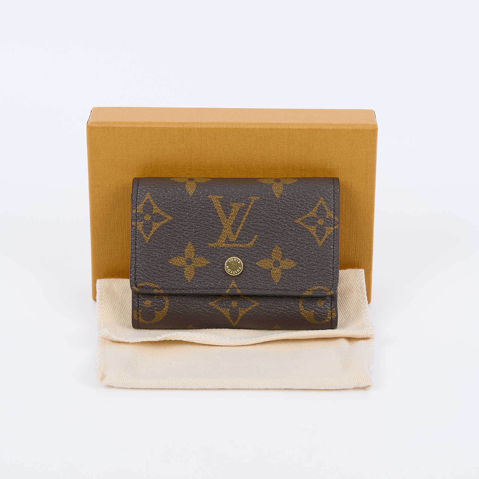 路易威登 LOUIS VUITTON Micro錢包 短夾 M68704 晶片款 原花拼皮三折短夾 原廠盒子/防塵袋