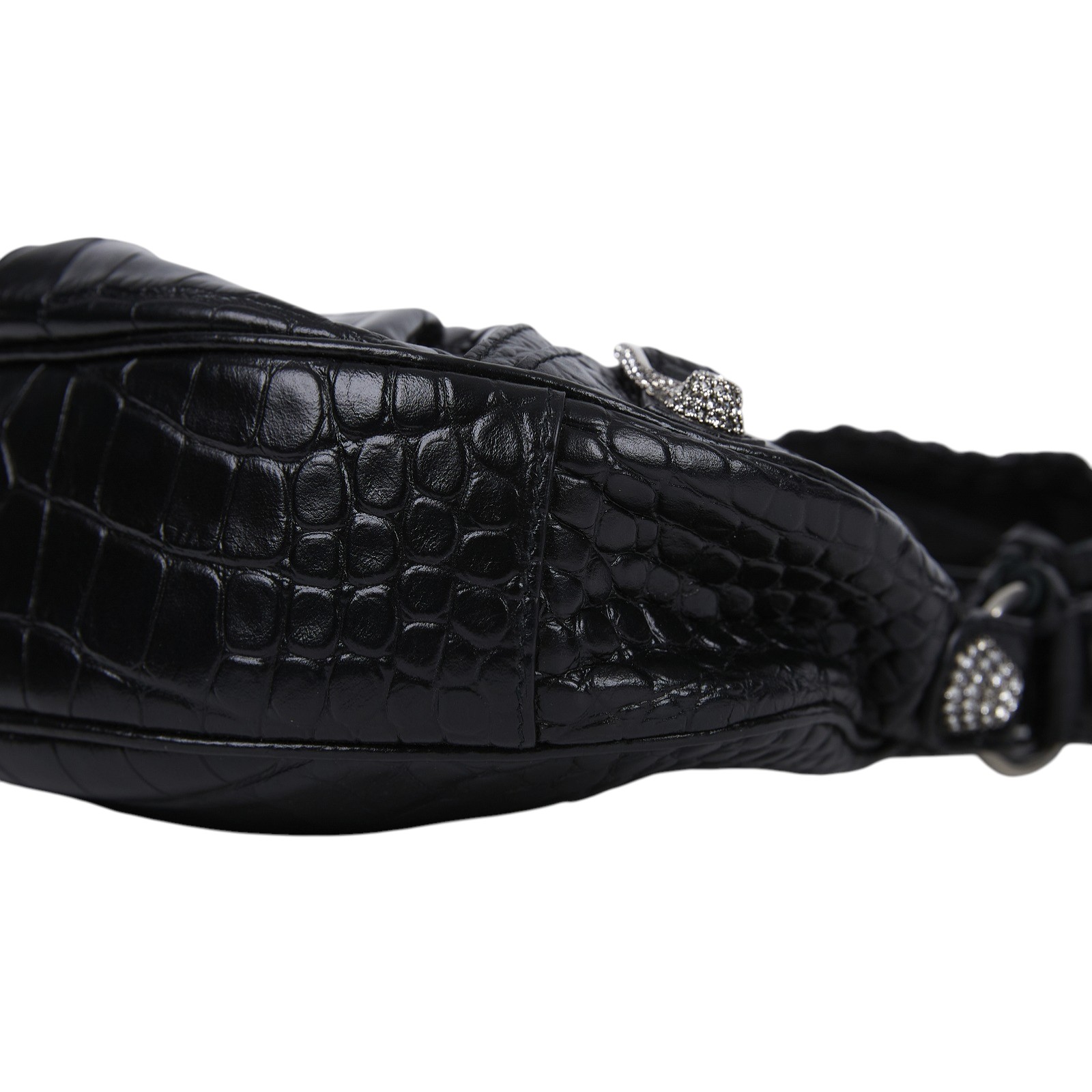 巴黎世家 BALENCIAGA Le cagole XS 半月 可頌包 6713091VGUY 黑水鑽 Le Cagole XS 防塵袋