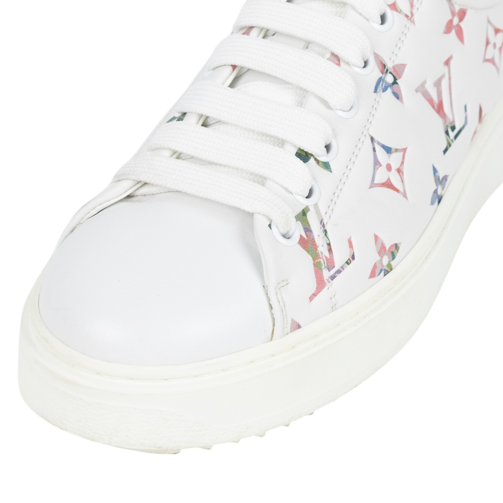 路易威登 LOUIS VUITTON Time Out 運動鞋 平底鞋 1AAOSO 彩色原花TIME OUT小白鞋 原廠盒子/防塵袋/鞋帶