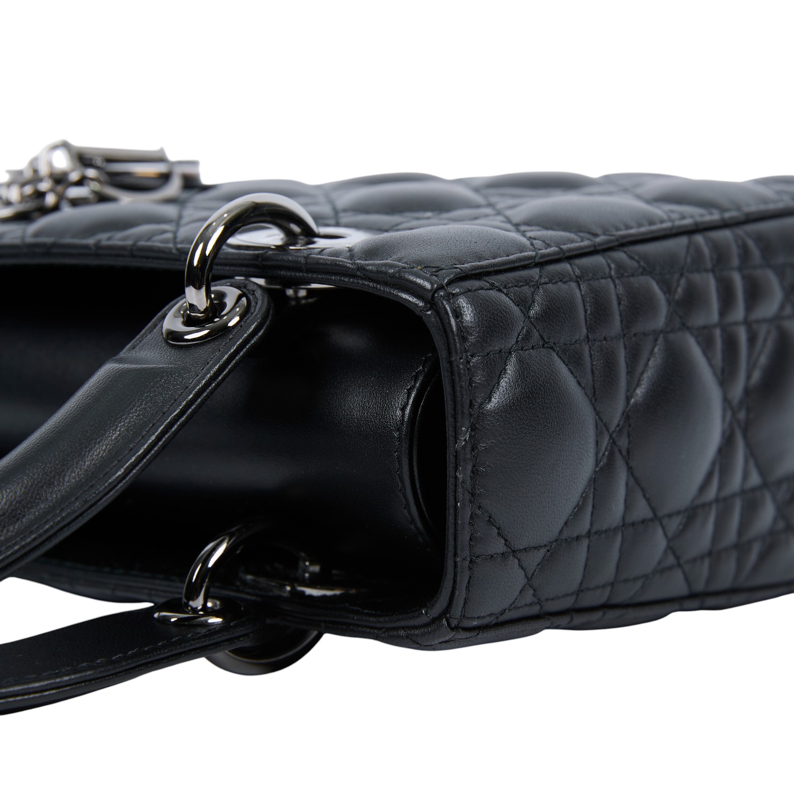 迪奧 CHRISTIAN DIOR Lady Dior My ABCDior 小型 肩背 手提包 羊皮 M0538BCAL  原廠盒子/防塵袋/購買證明/保證卡/背帶