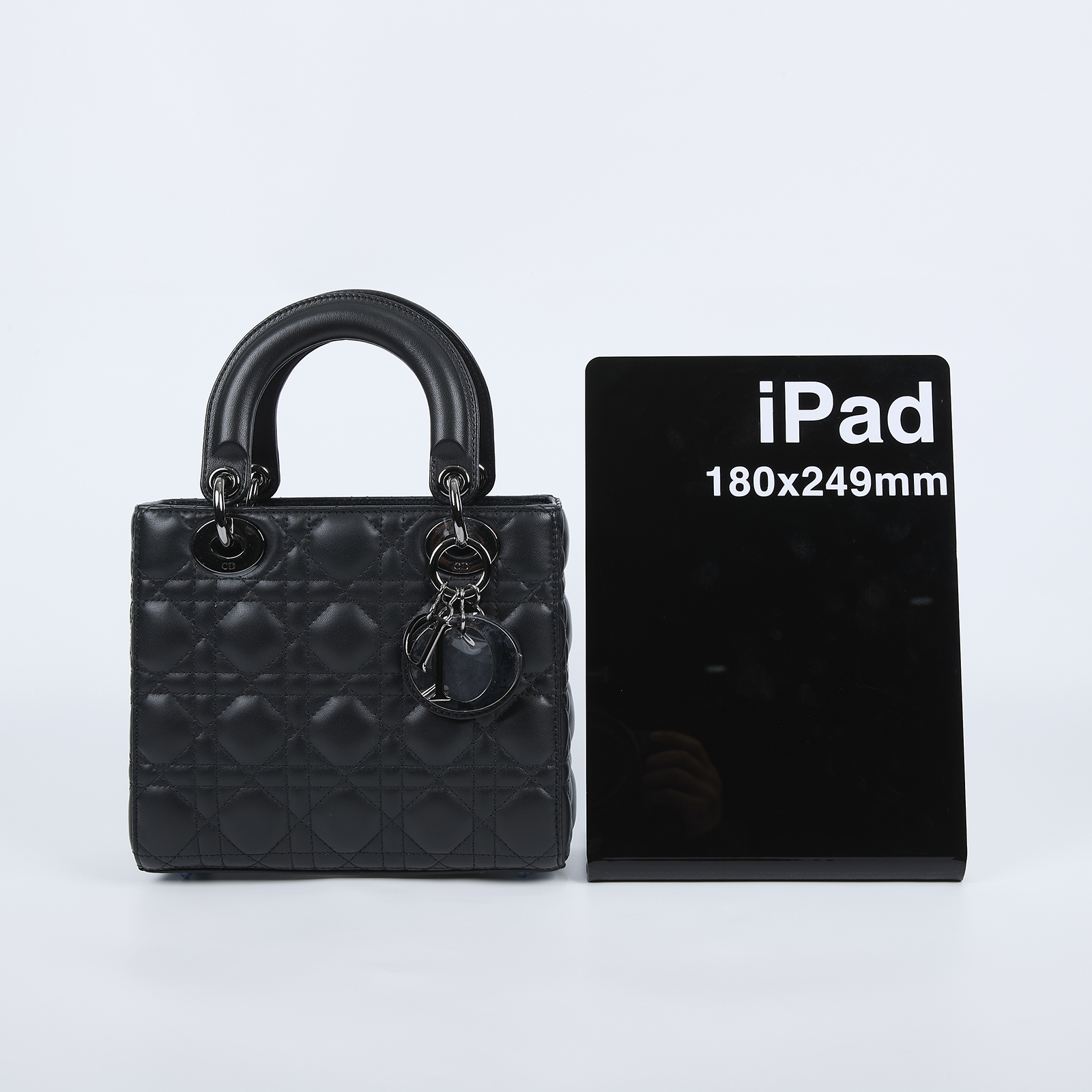 迪奧 CHRISTIAN DIOR Lady Dior My ABCDior 小型 肩背 手提包 羊皮 M0538BCAL  原廠盒子/防塵袋/購買證明/保證卡/背帶