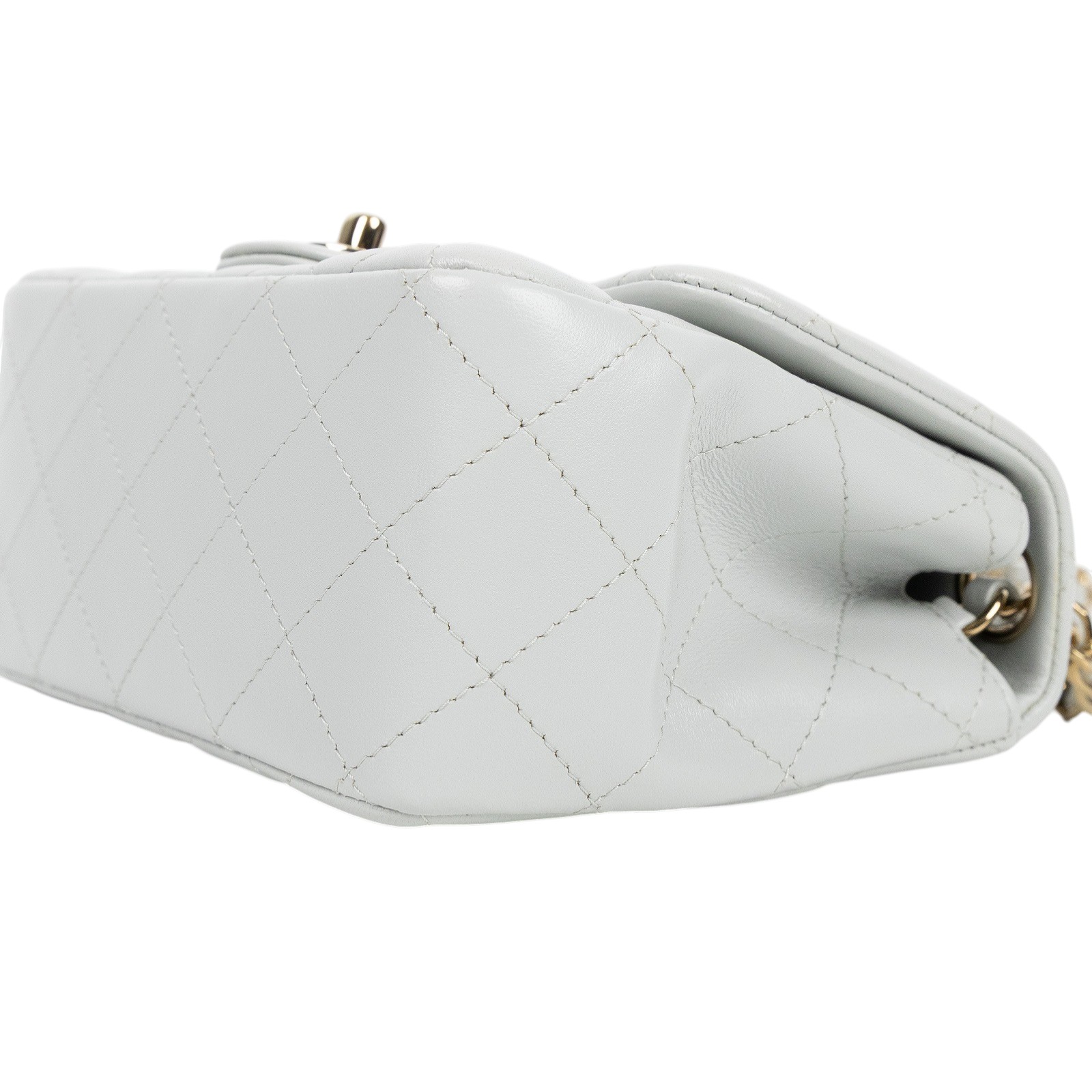 香奈兒 CHANEL CF 方形 迷你 口蓋包 A35200 晶片款 淡藍COCO17 防塵袋