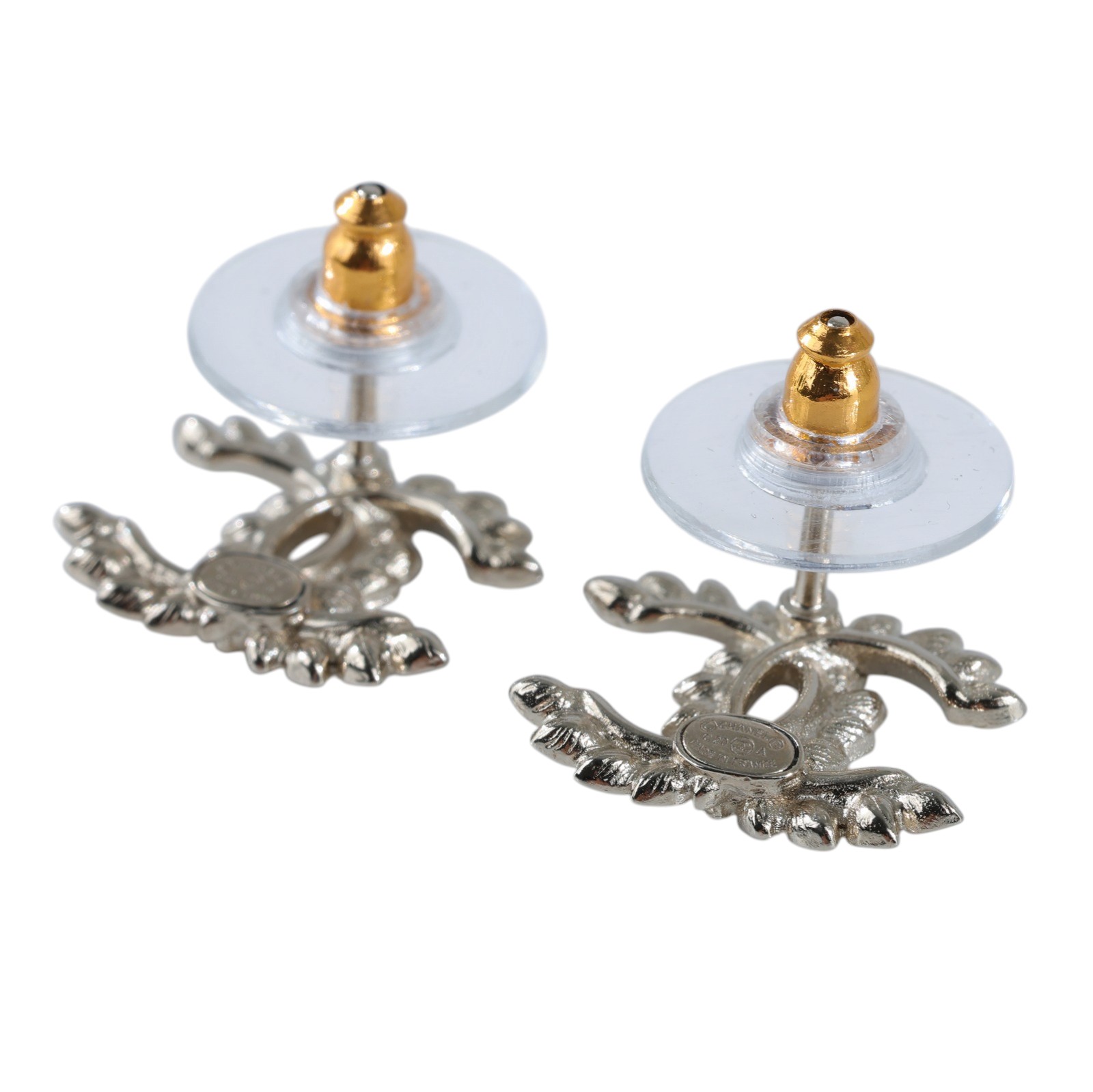 香奈兒 CHANEL CC LOGO 耳環 耳釘 C20 A 黑水鑽雙C LOGO耳環 原廠盒子