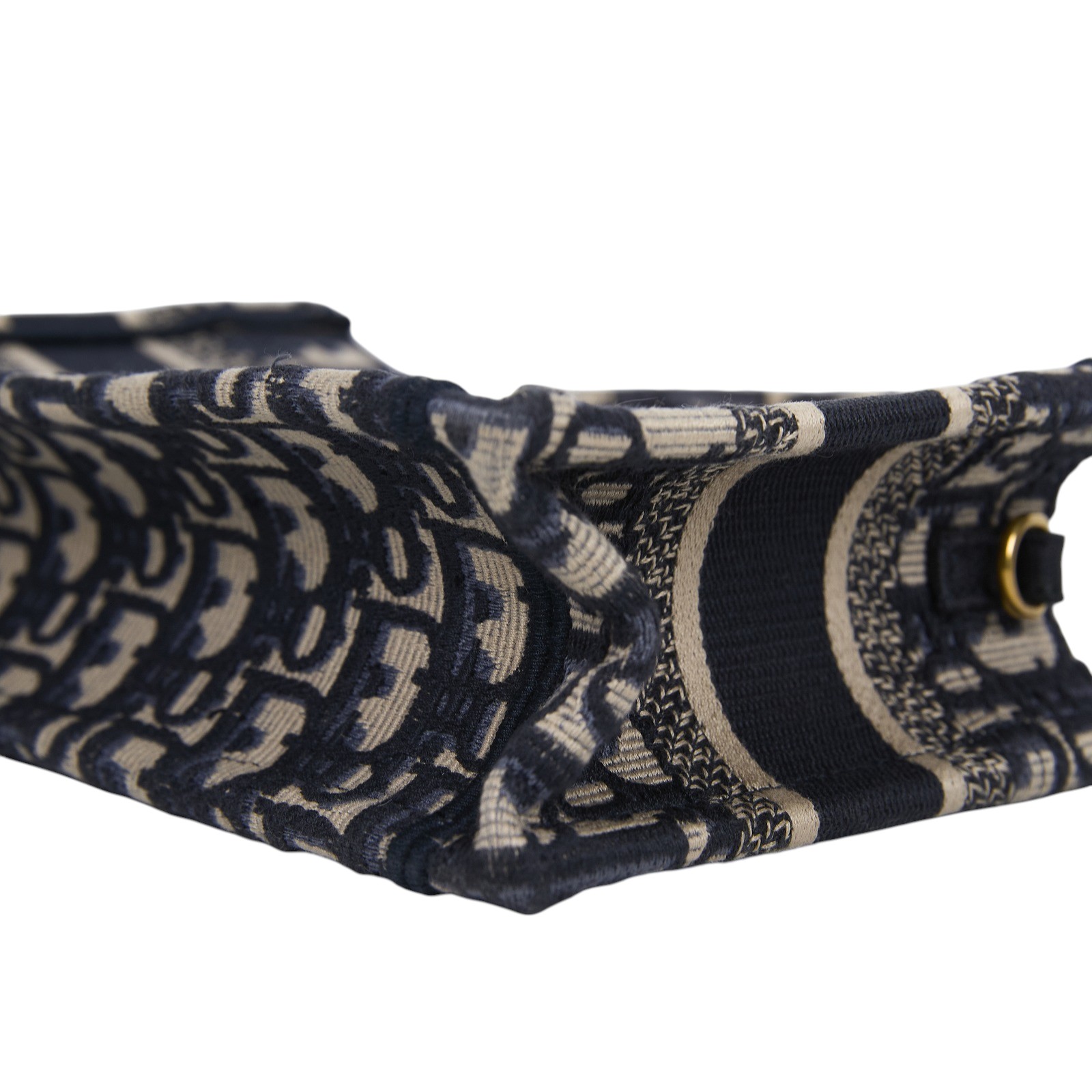 迪奧 CHRISTIAN DIOR Book Tote 迷你 手提 肩背 托特包 藍色 米色 S5573CRIW 藍刺繡Book Tote 迷你托特包 背帶