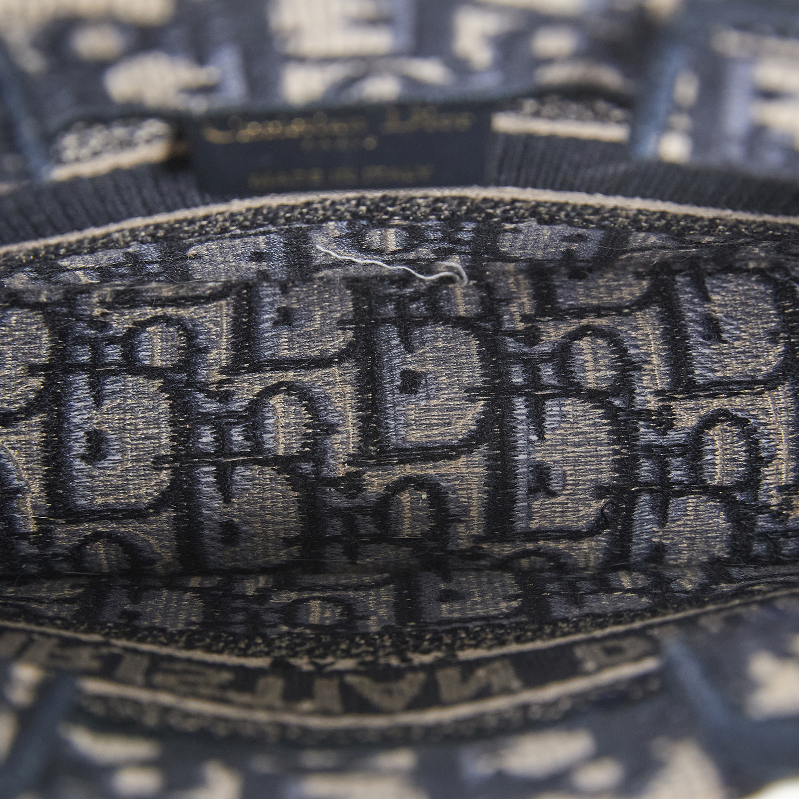 迪奧 CHRISTIAN DIOR Book Tote 迷你 手提 肩背 托特包 藍色 米色 S5573CRIW 藍刺繡Book Tote 迷你托特包 背帶